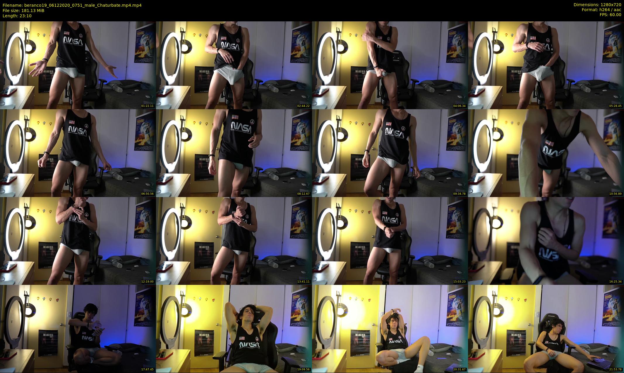 beranco19 — 24 minute Chaturbate male cam show recording, 720p, Dec 6, 2020