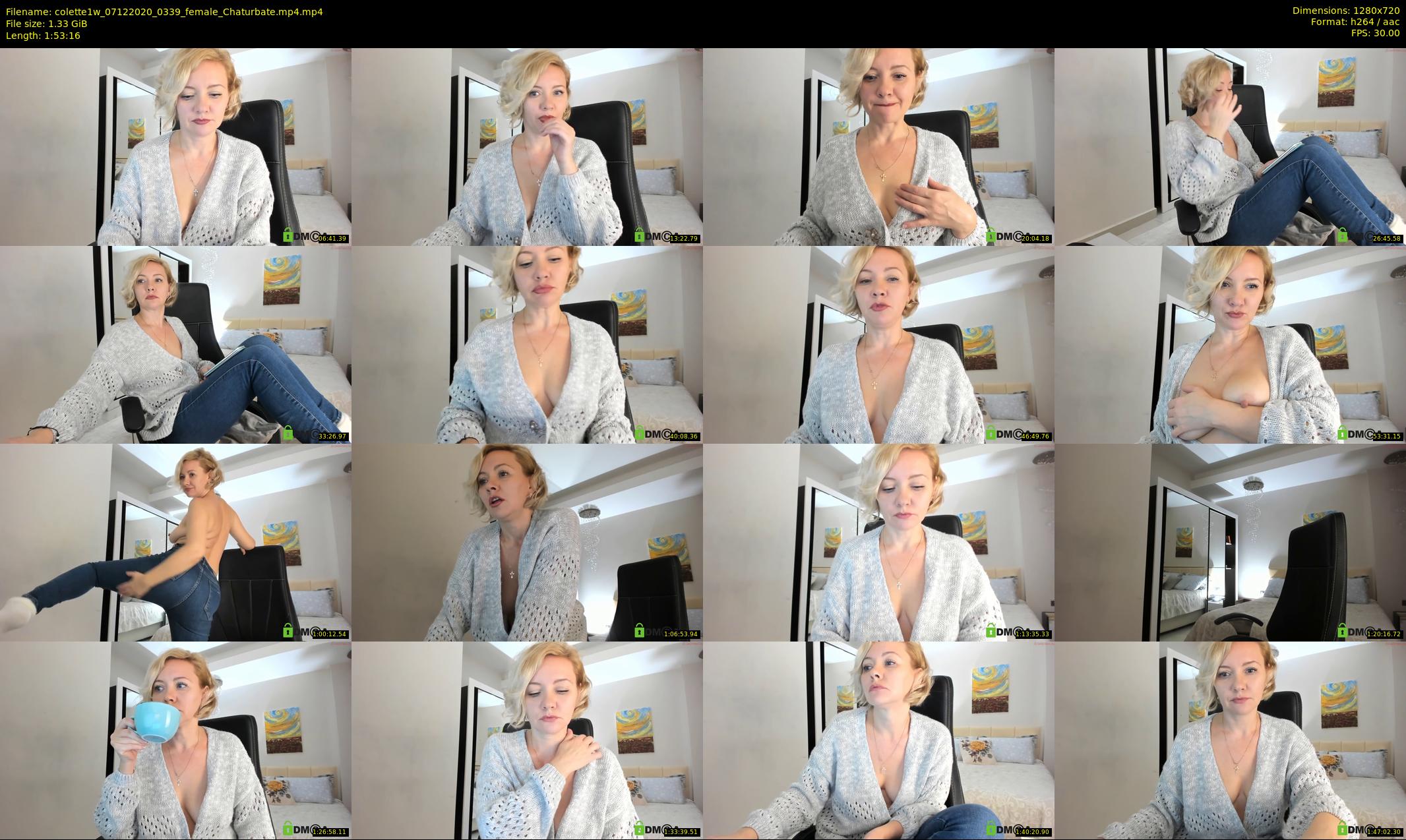 colette1w — 114 minute Chaturbate female cam show recording, 720p, Dec 7, 2020
