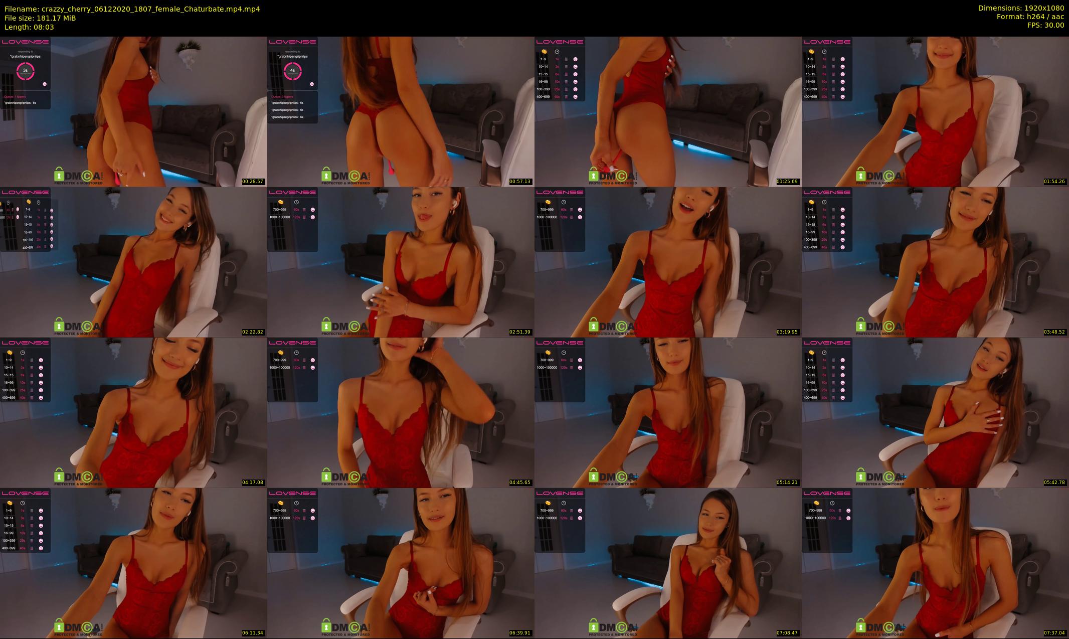 crazzy_cherry — 9 minute Chaturbate female cam show recording, 1080p, Dec 6, 2020