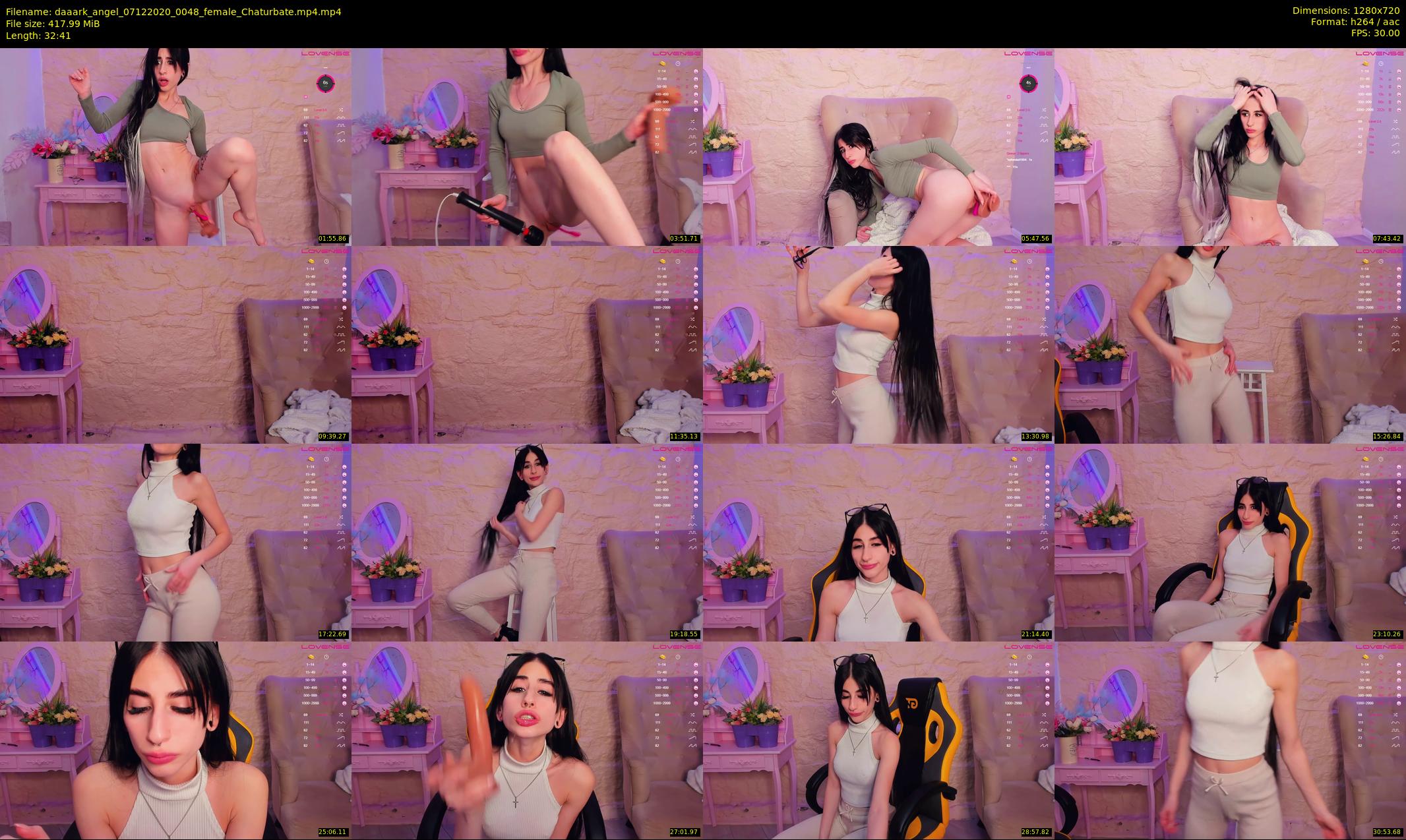 daaark_angel — 33 minute Chaturbate female cam show recording, 720p, Dec 7, 2020