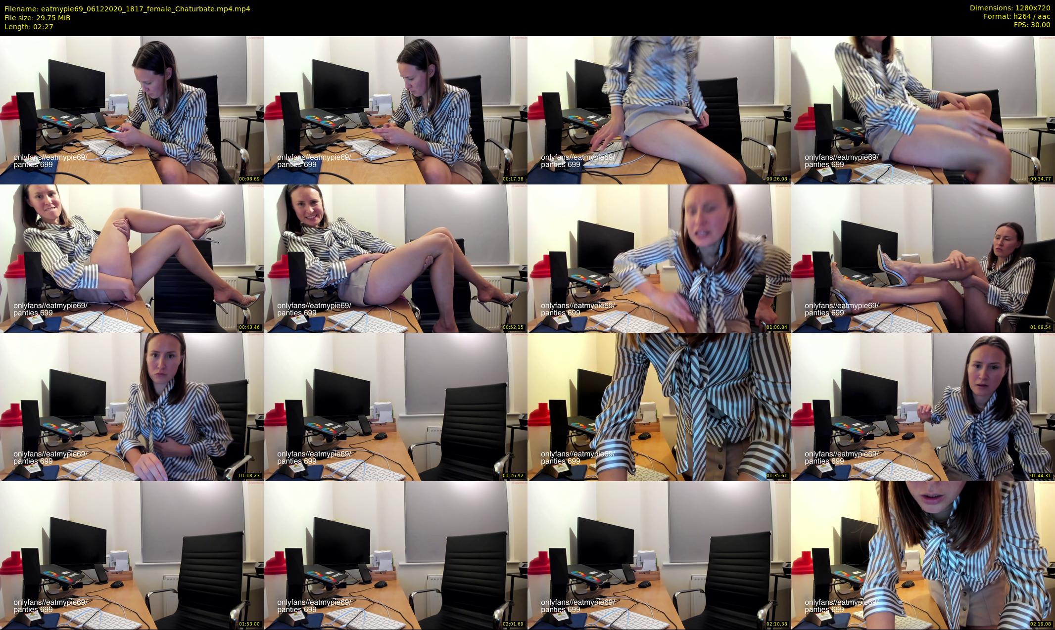 eatmypie69 — 3 minute Chaturbate female cam show recording, 720p, Dec 6, 2020
