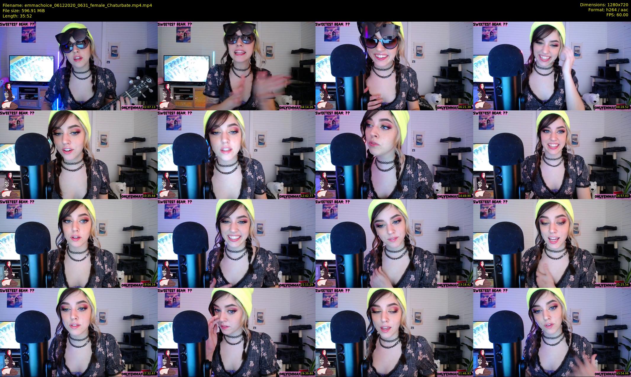 emmachoice — 36 minute Chaturbate female cam show recording, 720p, Dec 6, 2020