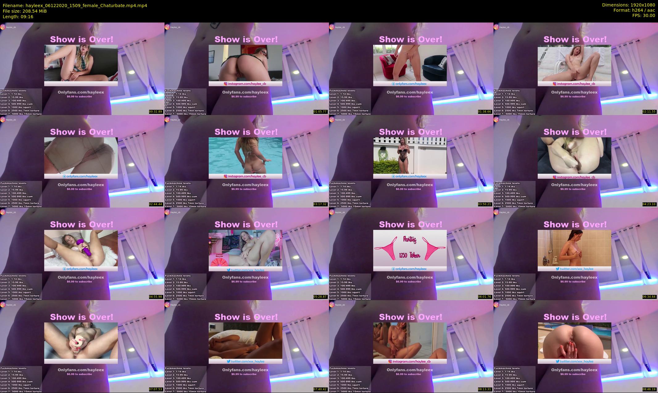hayleex — 10 minute Chaturbate female cam show recording, 1080p, Dec 6, 2020