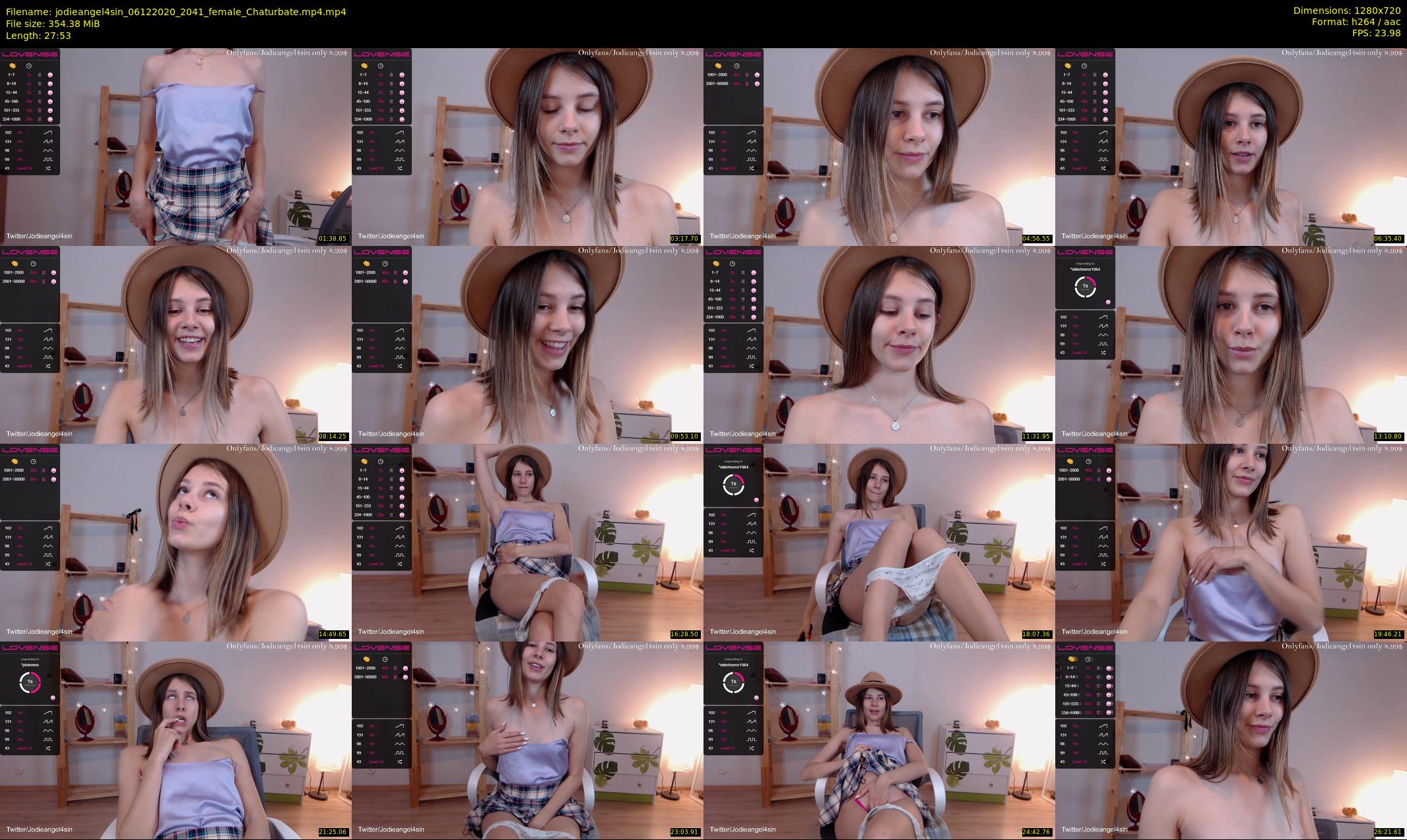 jodieangel4sin — 28 minute Chaturbate female cam show recording, 720p, Dec 6, 2020