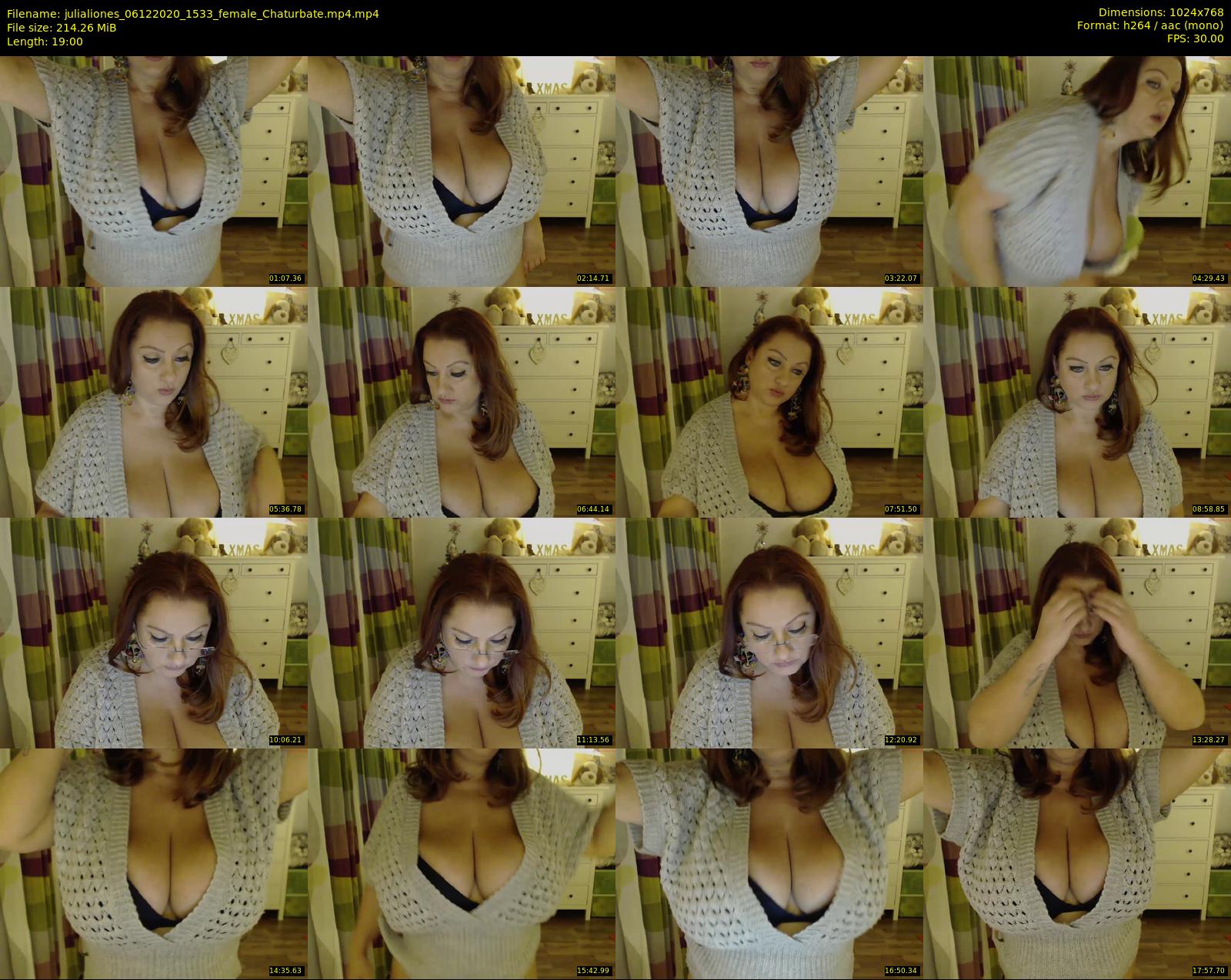 julialiones — 19 minute Chaturbate female cam show recording, 720p, Dec 6, 2020