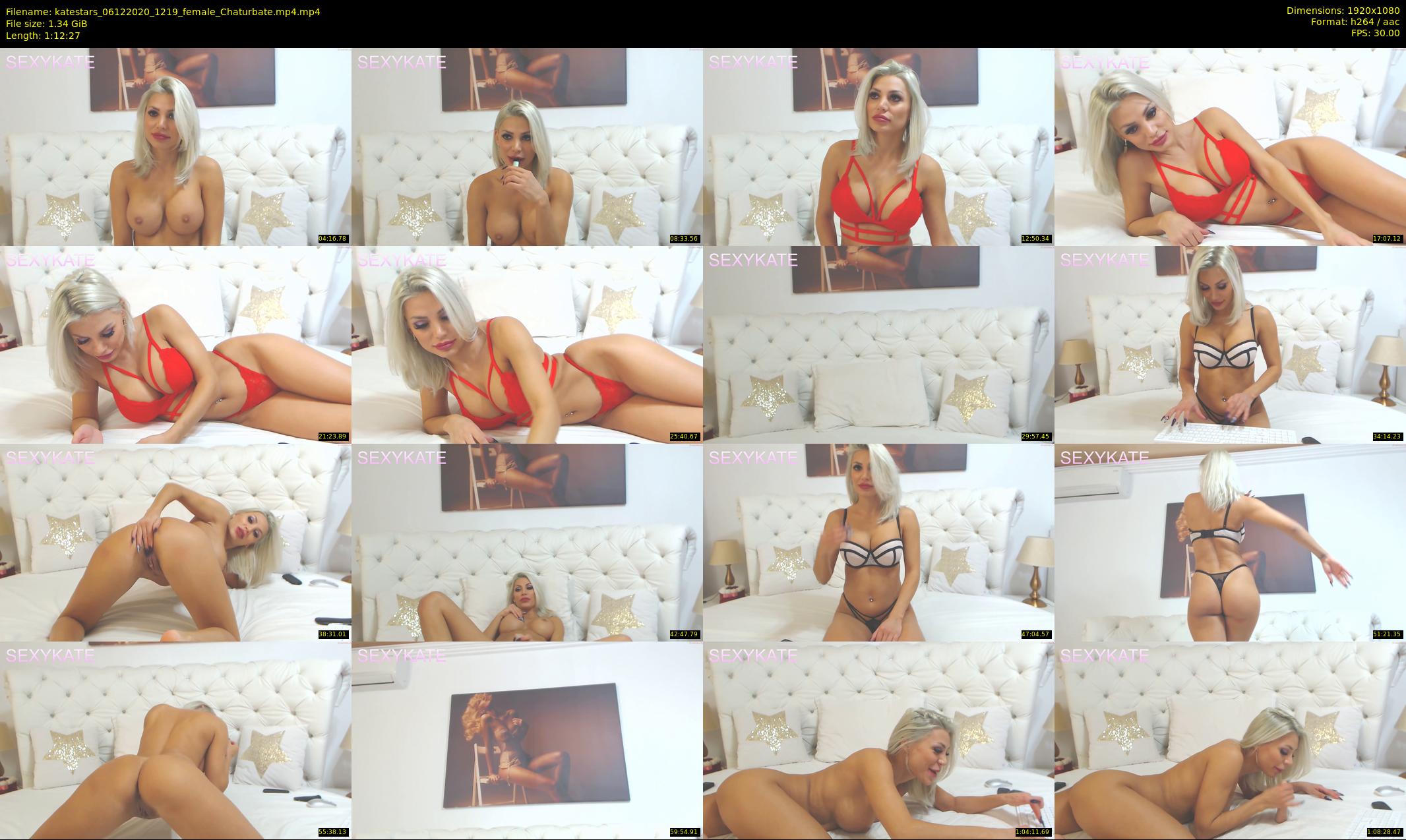 katestars — 73 minute Chaturbate female cam show recording, 1080p, Dec 6, 2020