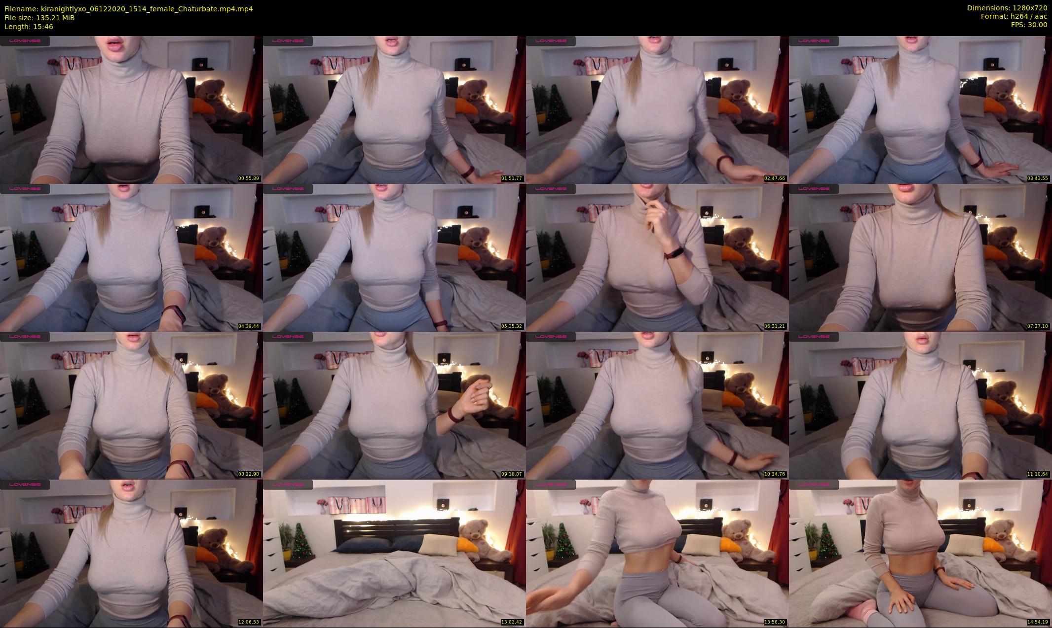 kiranightlyxo — 16 minute Chaturbate female cam show recording, 720p, Dec 6, 2020