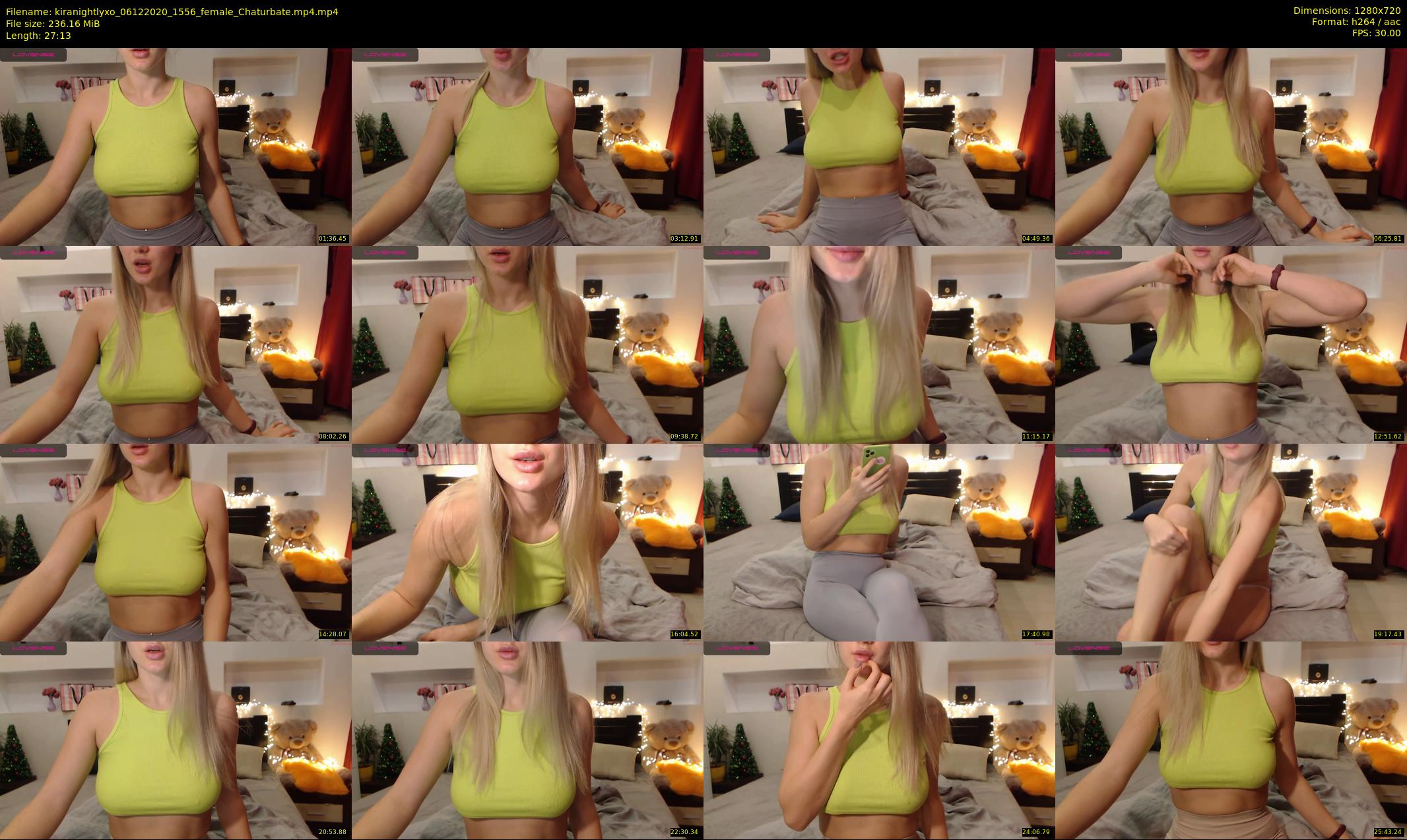 kiranightlyxo — 28 minute Chaturbate female cam show recording, 720p, Dec 6, 2020