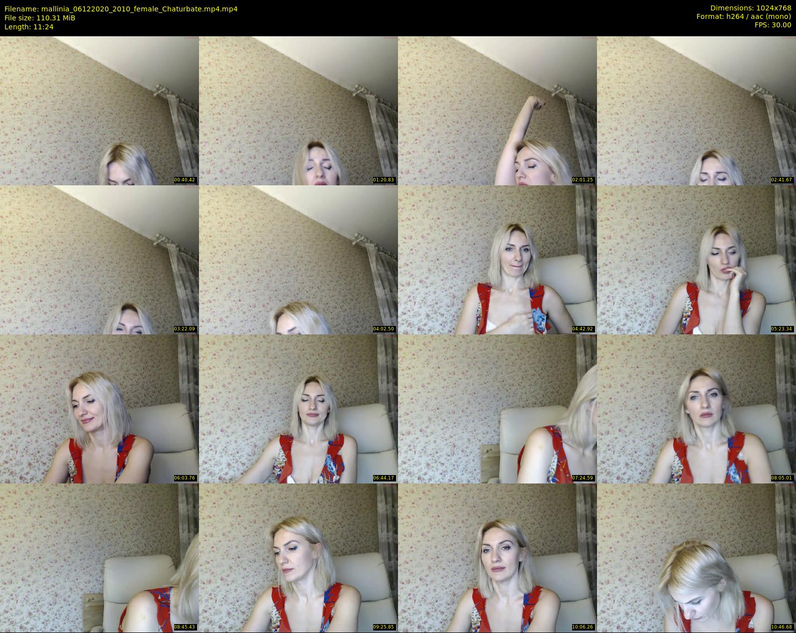 mallinia — 12 minute Chaturbate female cam show recording, 720p, Dec 6, 2020