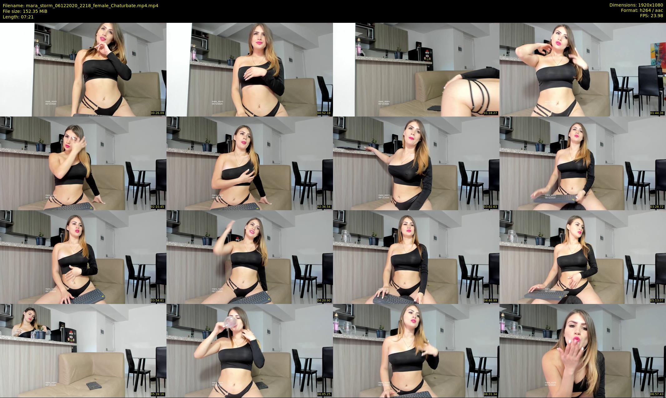 mara_storm — 8 minute Chaturbate female cam show recording, 1080p, Dec 6, 2020