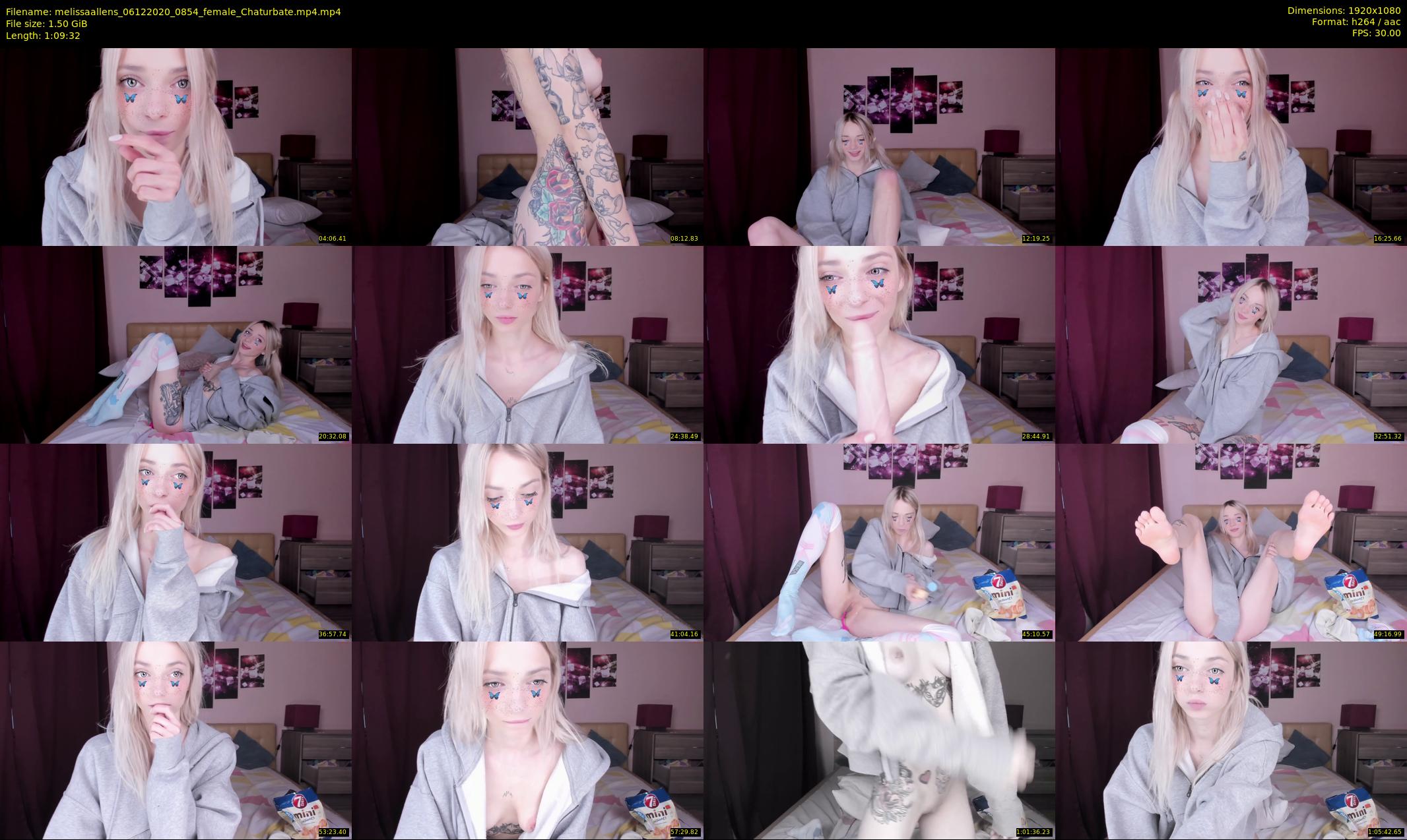 melissaallens — 70 minute Chaturbate female cam show recording, 1080p, Dec 6, 2020