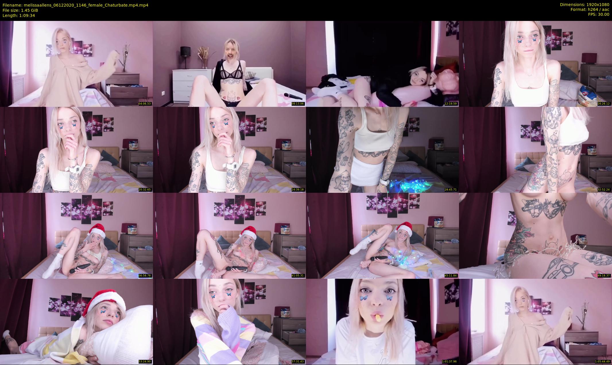 melissaallens — 70 minute Chaturbate female cam show recording, 1080p, Dec 6, 2020