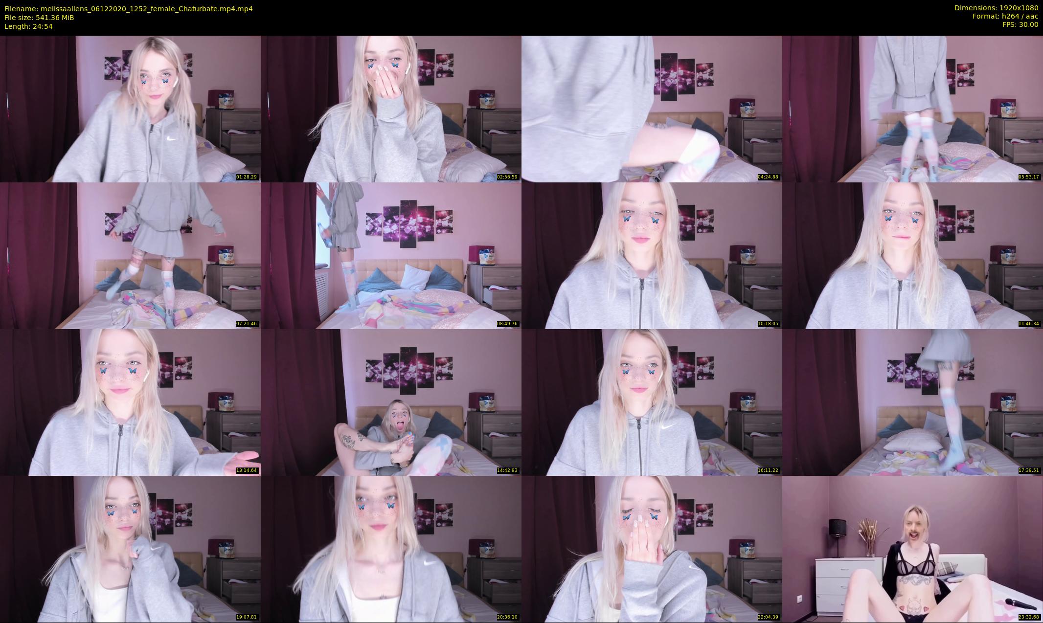 melissaallens — 25 minute Chaturbate female cam show recording, 1080p, Dec 6, 2020