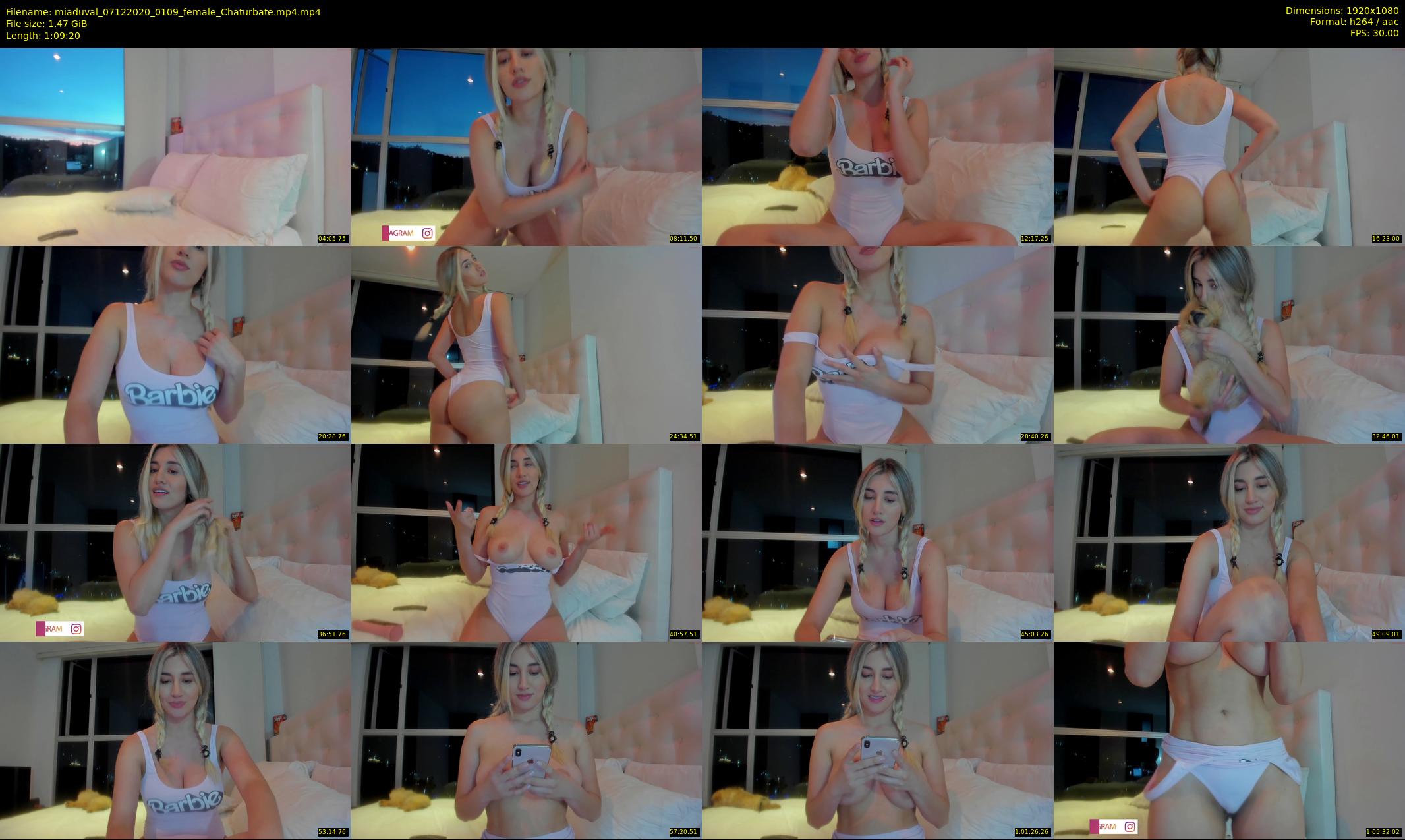 miaduval — 70 minute Chaturbate female cam show recording, 1080p, Dec 7, 2020