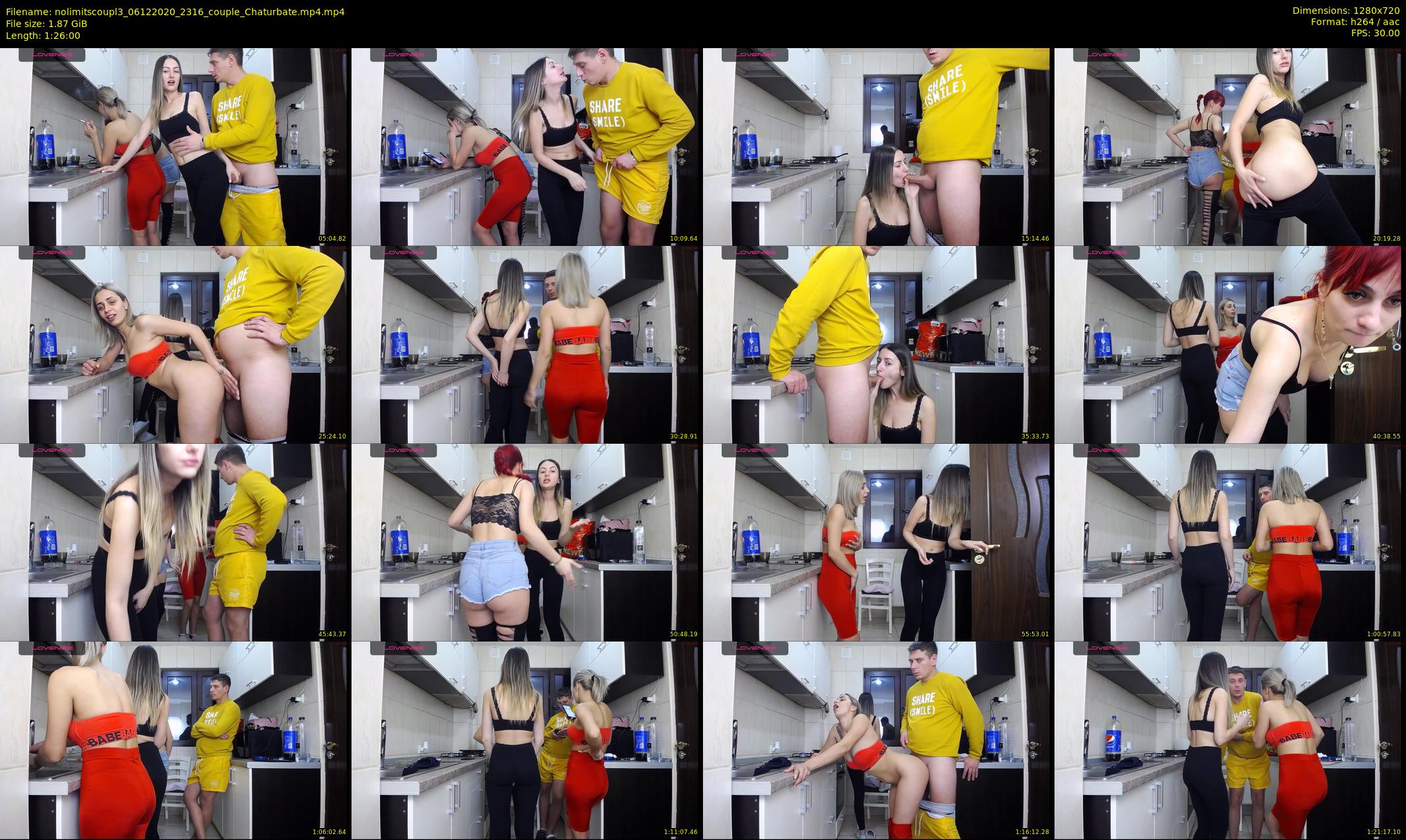 nolimitscoupl3 — 86 minute Chaturbate couple cam show recording, 720p, Dec 6, 2020