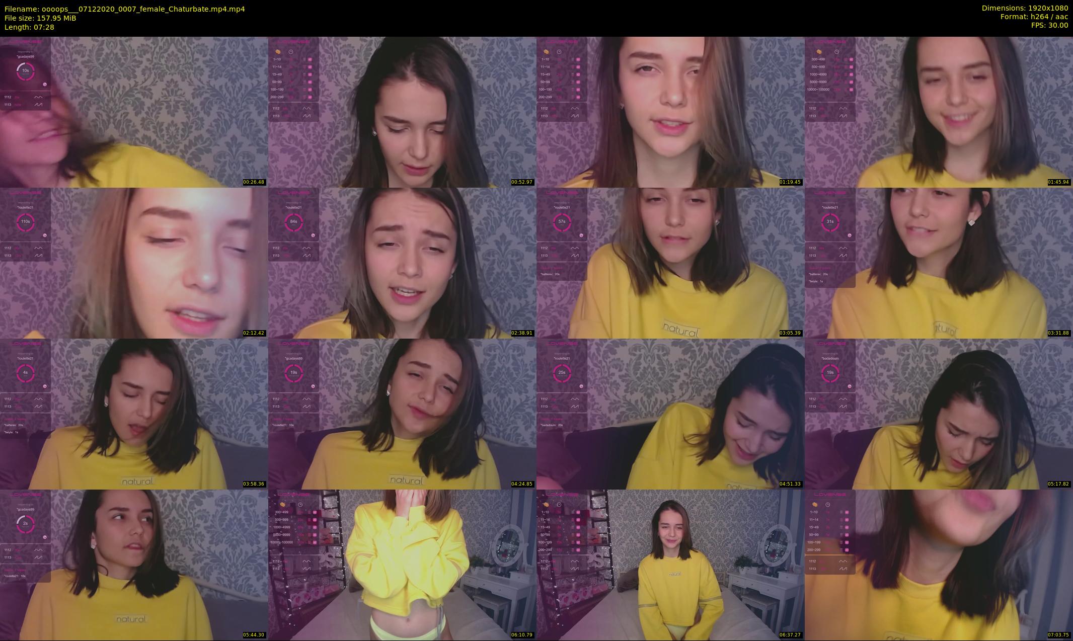 oooops__ — 8 minute Chaturbate female cam show recording, 1080p, Dec 7, 2020
