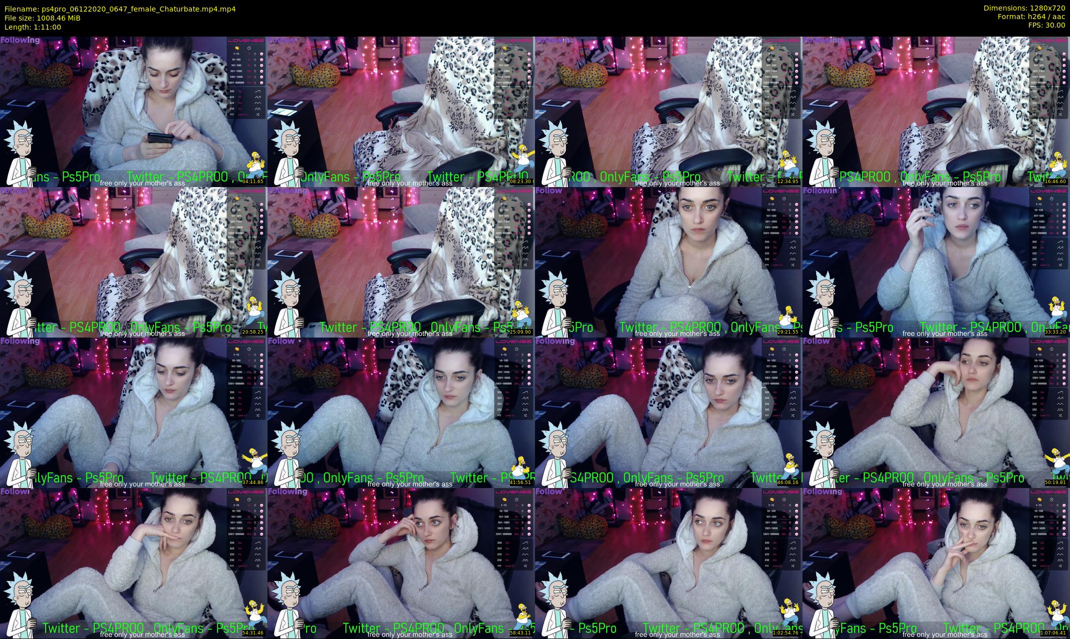 ps4pro — 71 minute Chaturbate female cam show recording, 720p, Dec 6, 2020