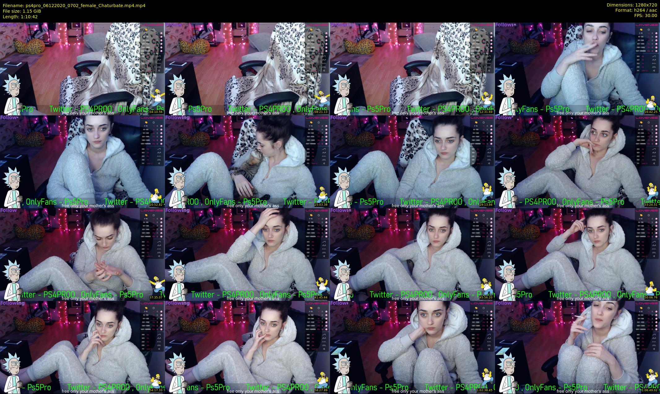 ps4pro — 71 minute Chaturbate female cam show recording, 720p, Dec 6, 2020