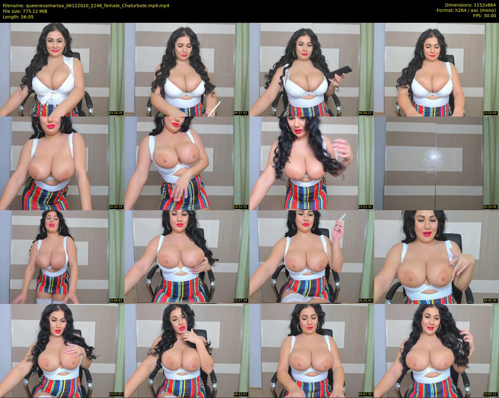 queenevamariaa — 57 minute Chaturbate female cam show recording, 720p, Dec 6, 2020