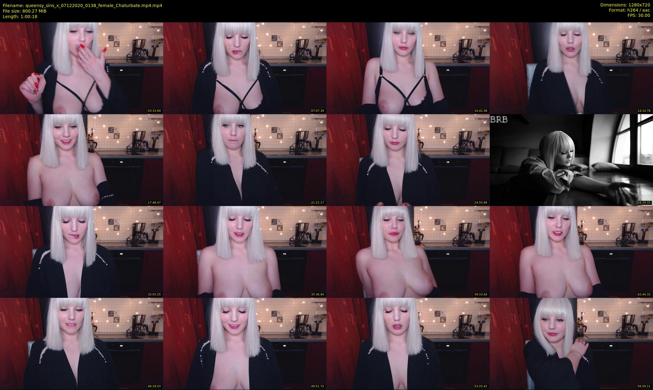 queensy_sins_x — 61 minute Chaturbate female cam show recording, 720p, Dec 7, 2020