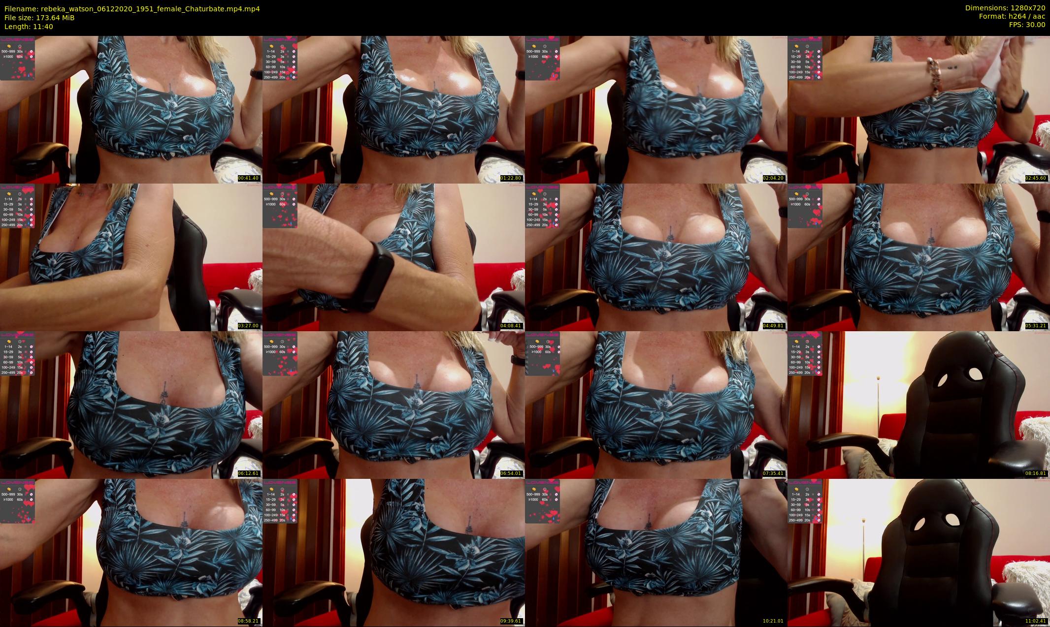 rebeka_watson — 12 minute Chaturbate female cam show recording, 720p, Dec 6, 2020