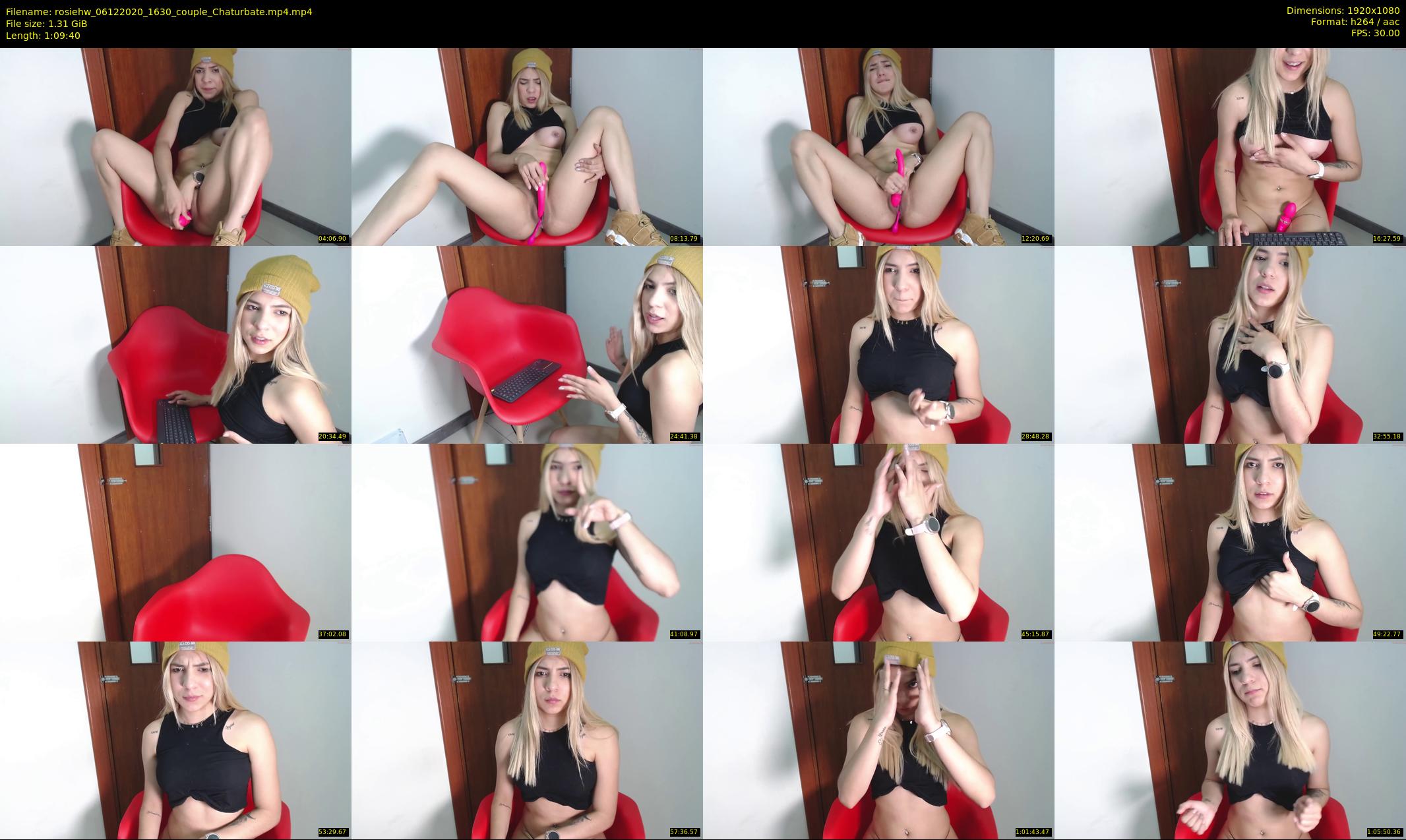 rosiehw — 70 minute Chaturbate couple cam show recording, 1080p, Dec 6, 2020