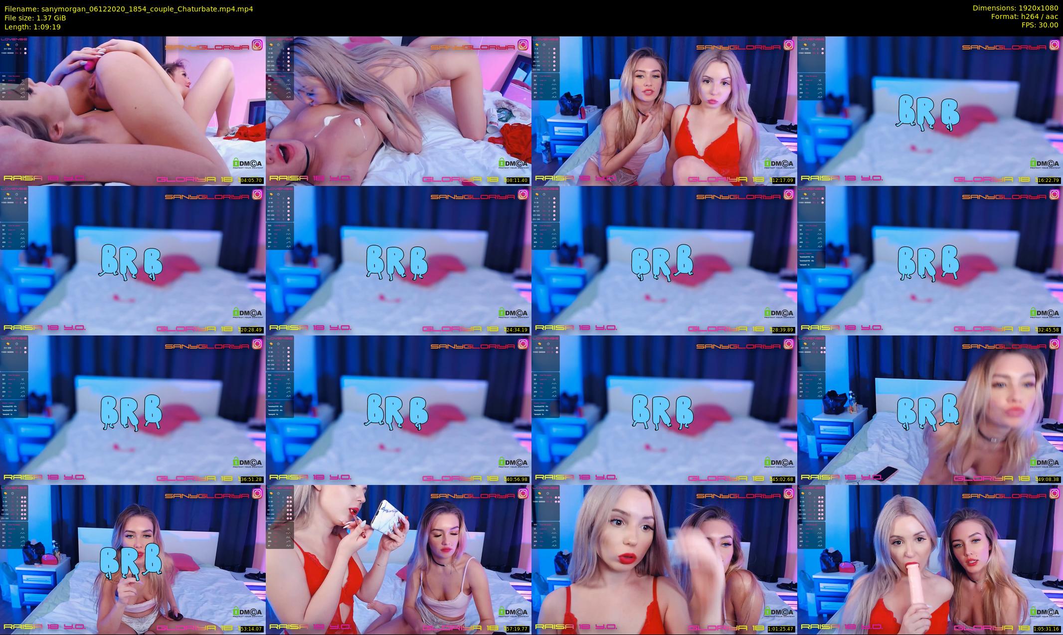 sanymorgan — 70 minute Chaturbate couple cam show recording, 1080p, Dec 6, 2020
