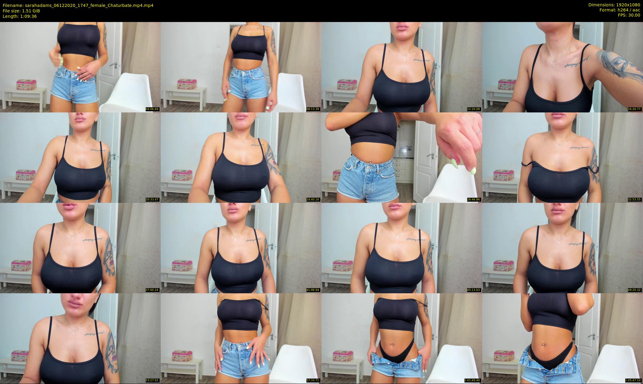 sarahadams — 70 minute Chaturbate female cam show recording, 1080p, Dec 6, 2020