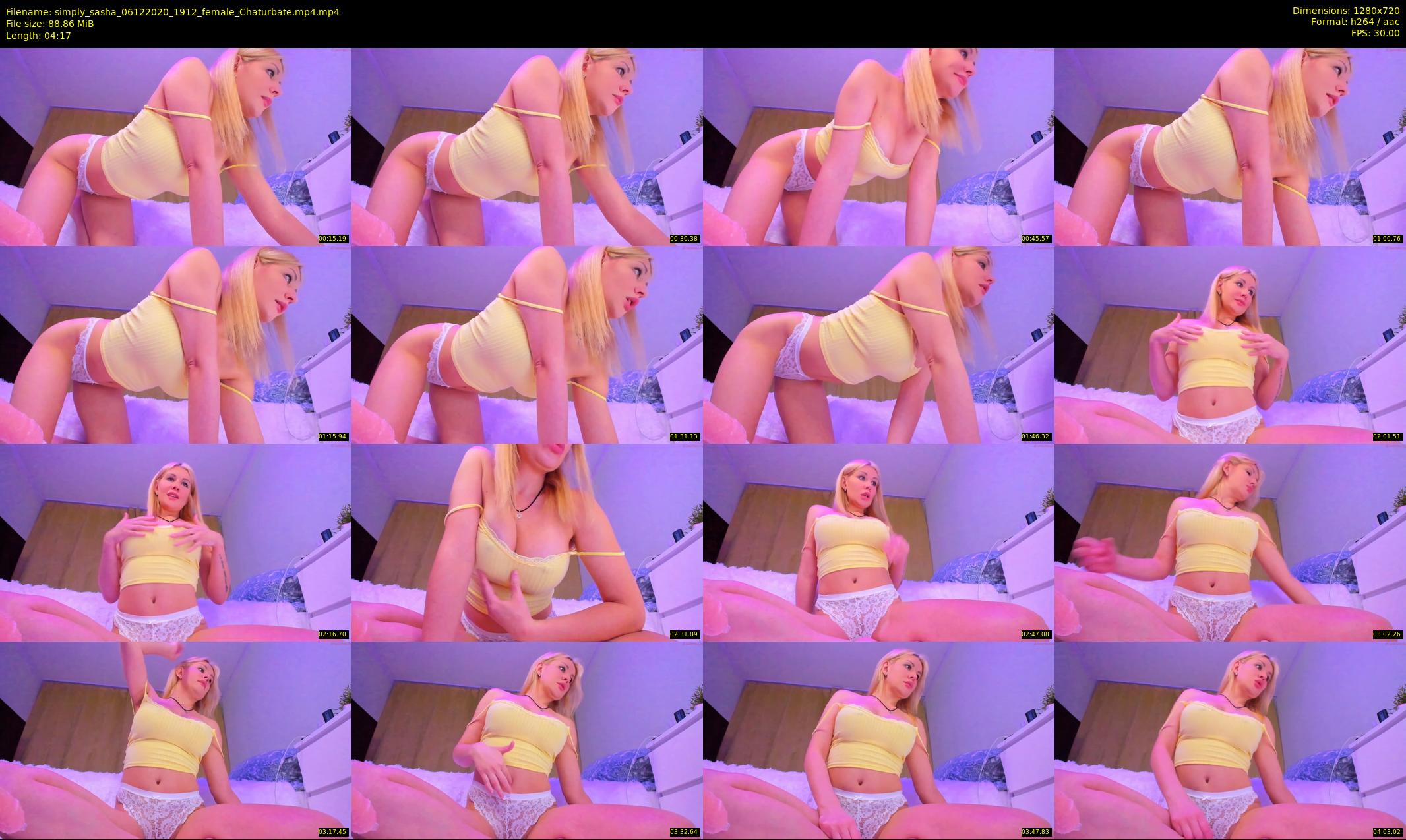 simply_sasha — 5 minute Chaturbate female cam show recording, 720p, Dec 6, 2020