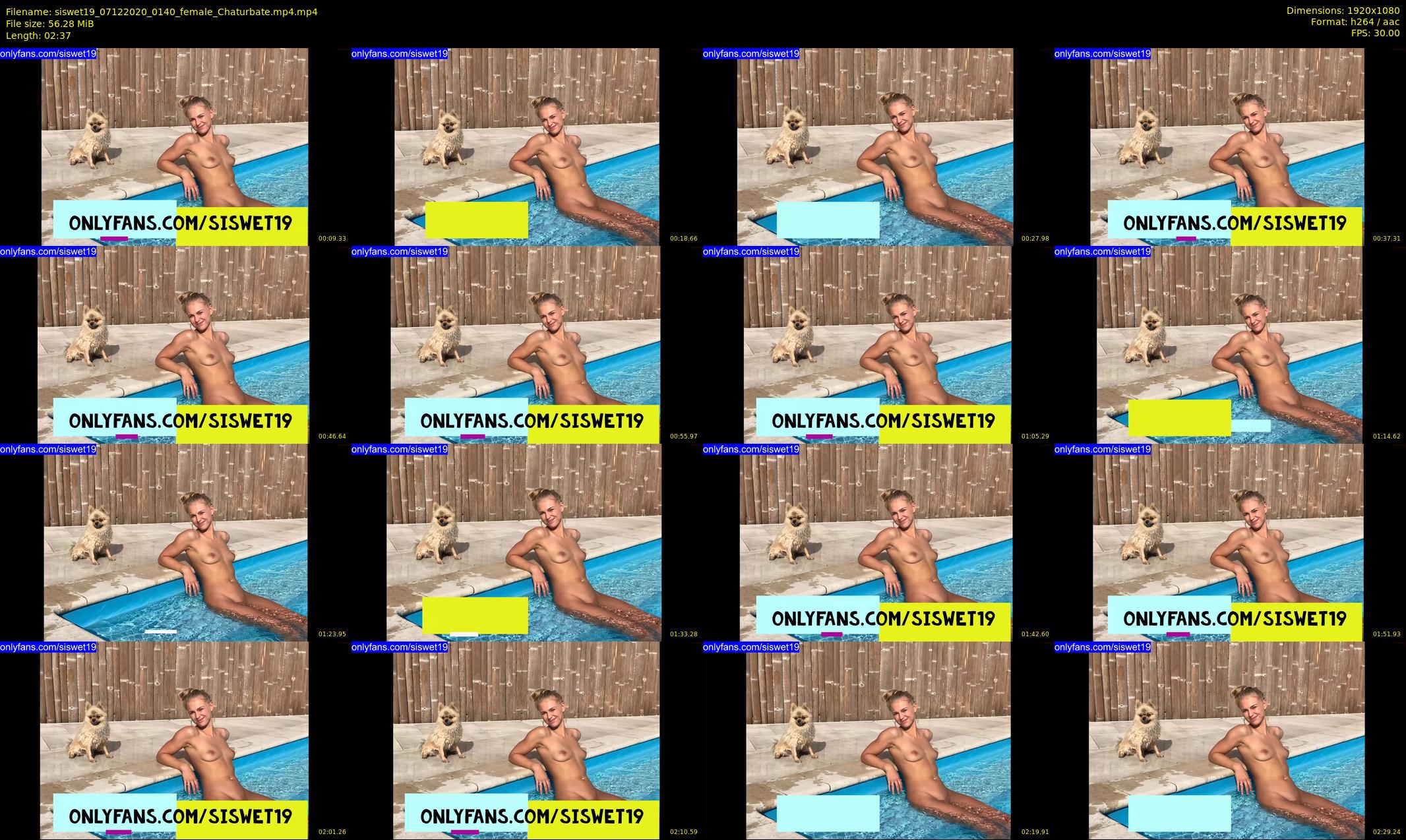 siswet19 — 3 minute Chaturbate female cam show recording, 1080p, Dec 7, 2020