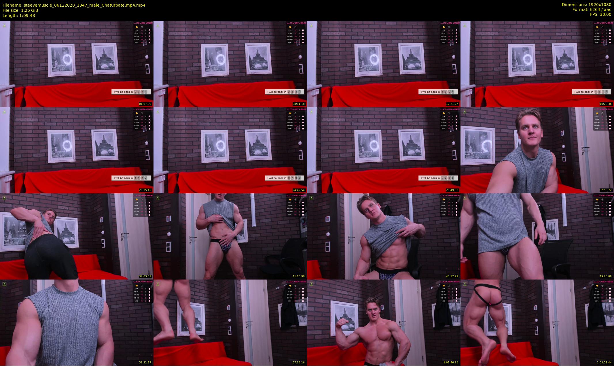 steevemuscle — 70 minute Chaturbate male cam show recording, 1080p, Dec 6, 2020