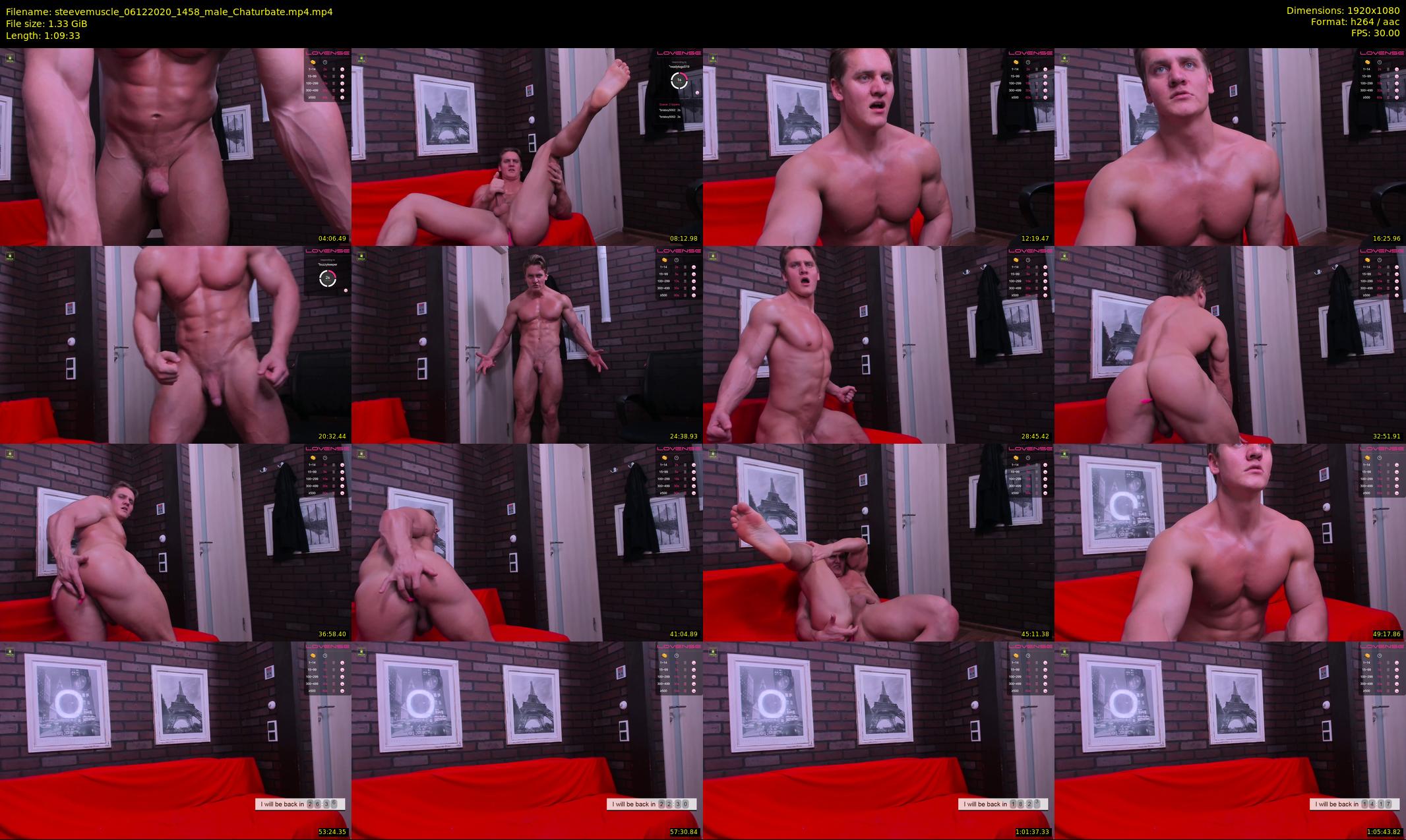 steevemuscle — 70 minute Chaturbate male cam show recording, 1080p, Dec 6, 2020