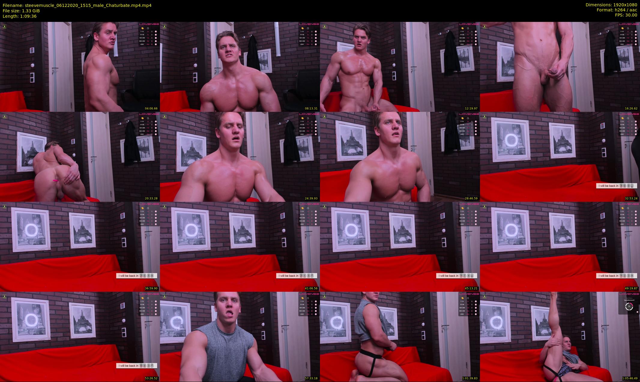 steevemuscle — 70 minute Chaturbate male cam show recording, 1080p, Dec 6, 2020