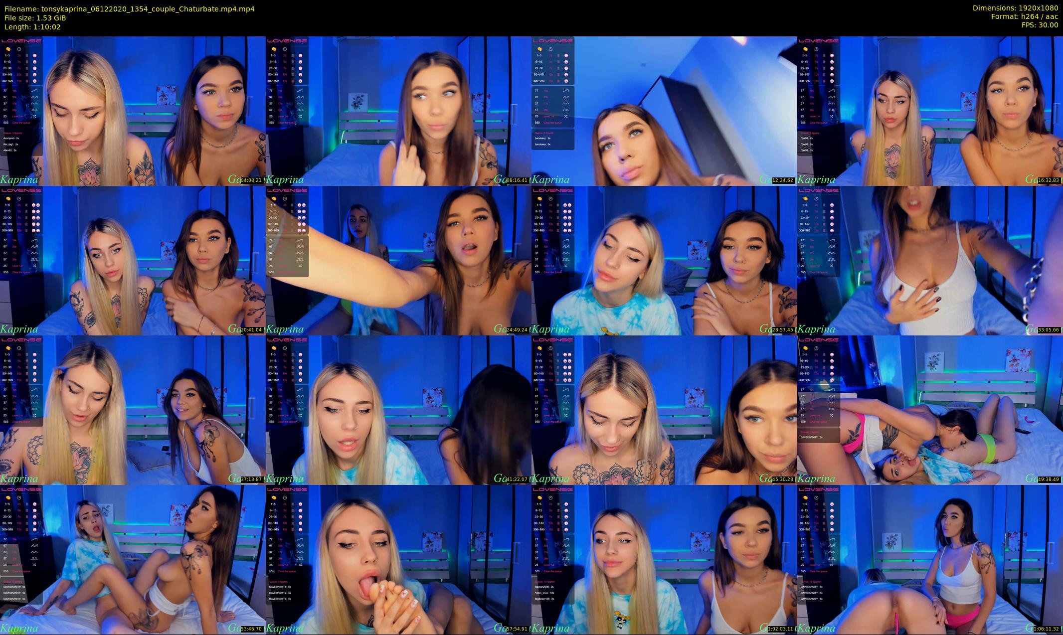 tonsykaprina — 71 minute Chaturbate couple cam show recording, 1080p, Dec 6, 2020