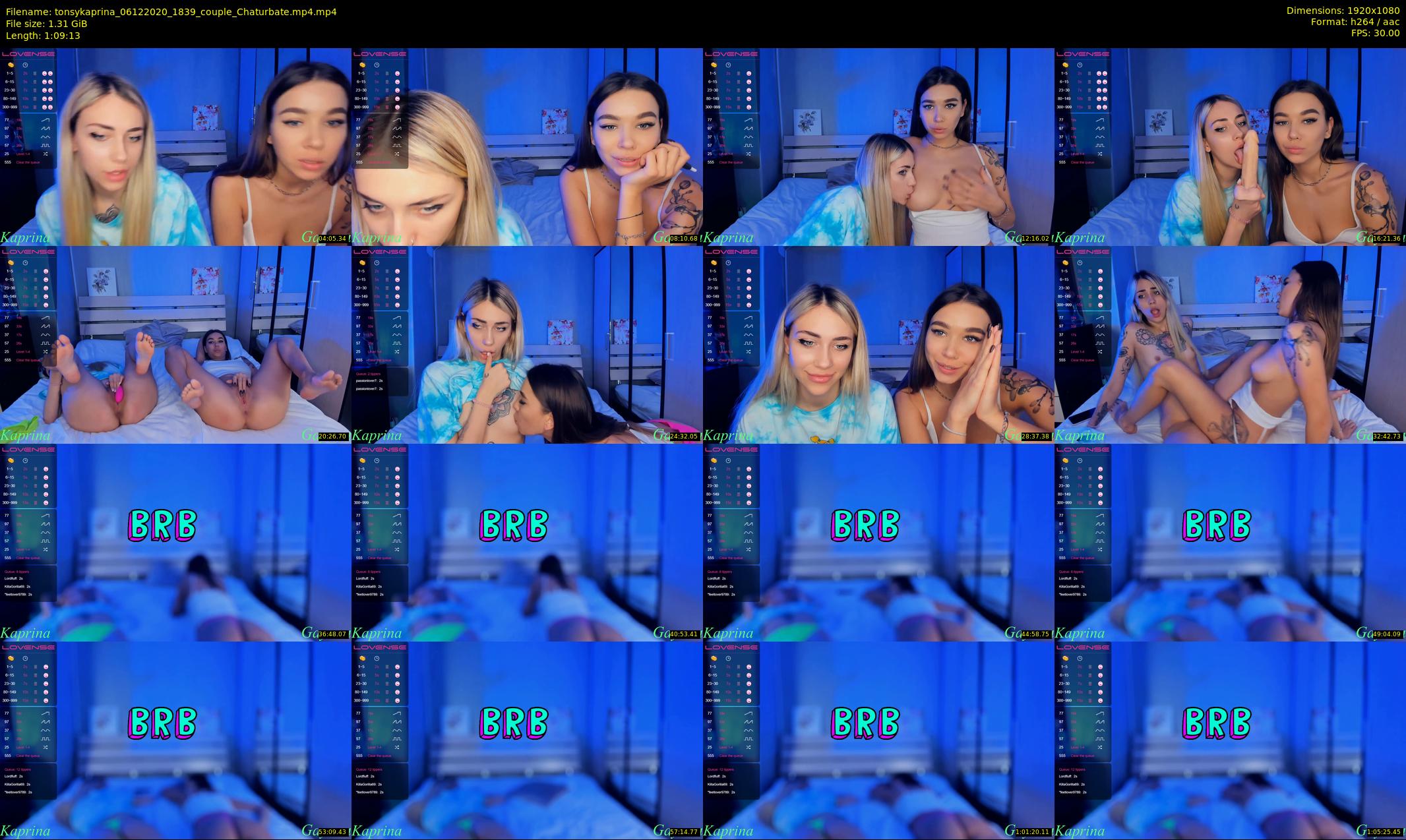 tonsykaprina — 70 minute Chaturbate couple cam show recording, 1080p, Dec 6, 2020