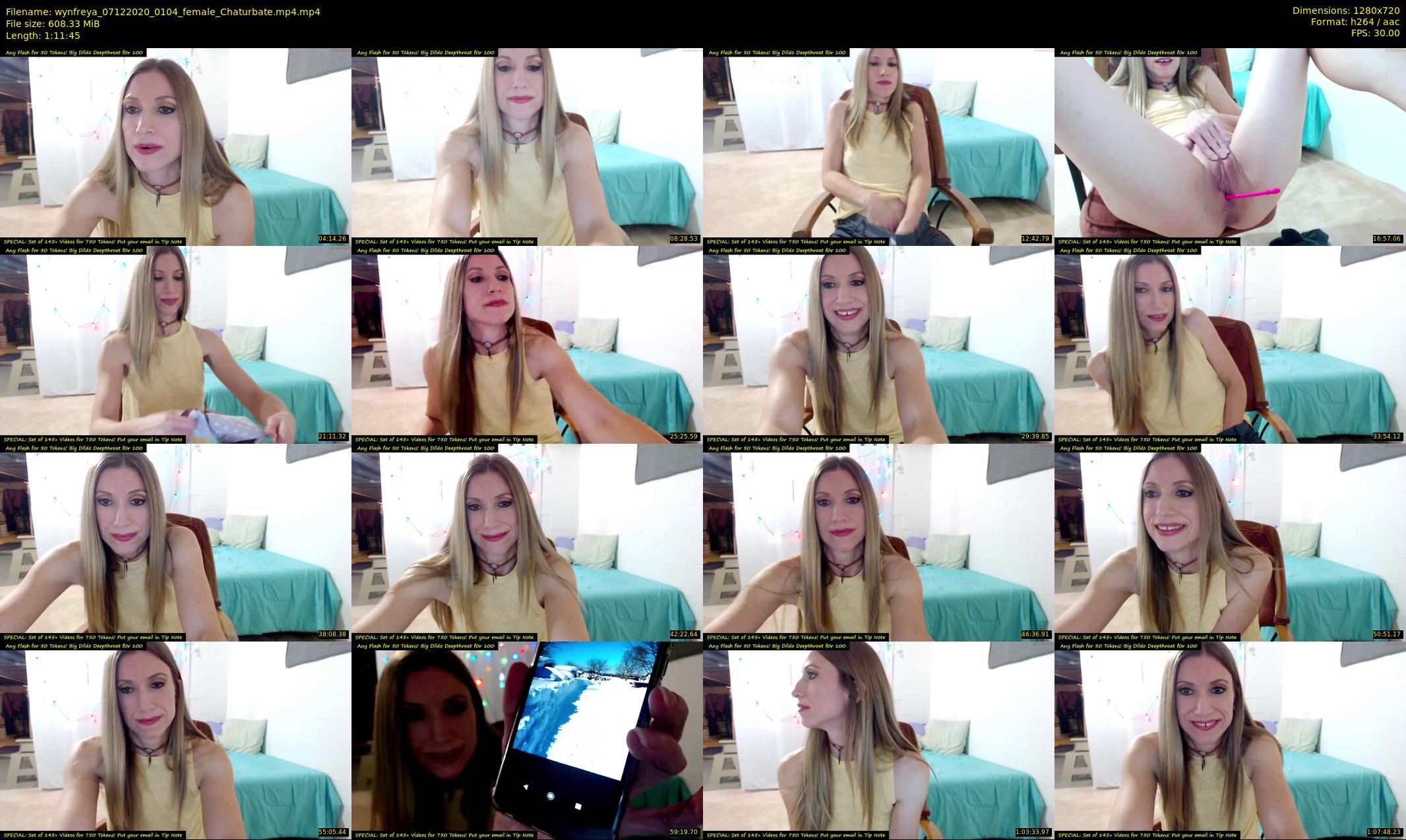 wynfreya — 72 minute Chaturbate female cam show recording, 720p, Dec 7, 2020