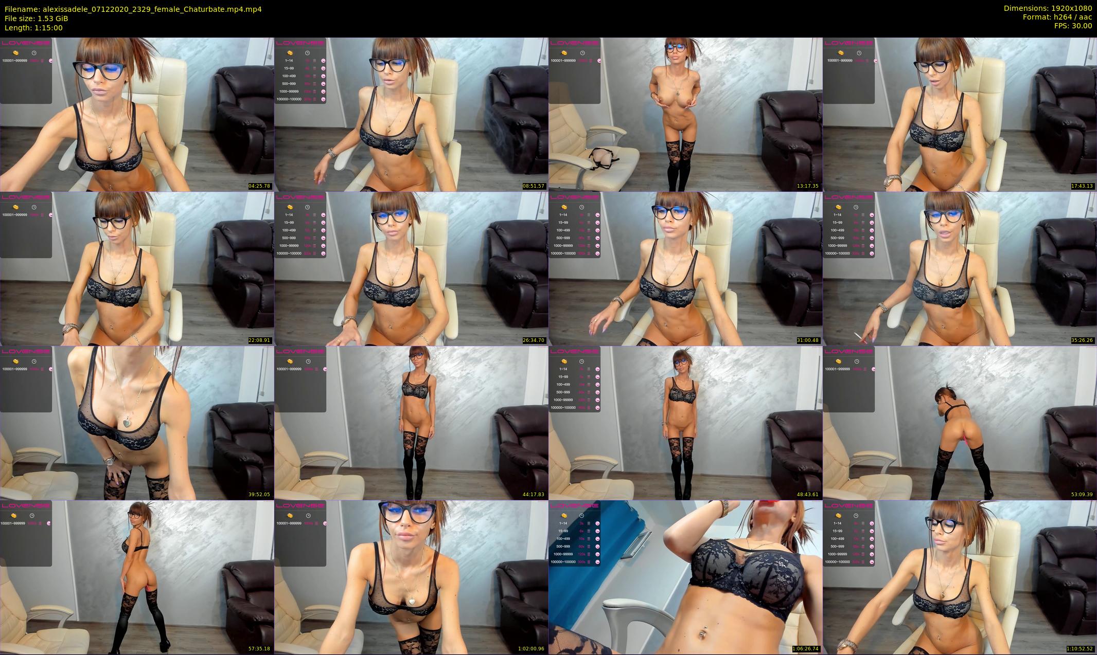 alexissadele — 75 minute Chaturbate female cam show recording, 1080p, Dec 7, 2020