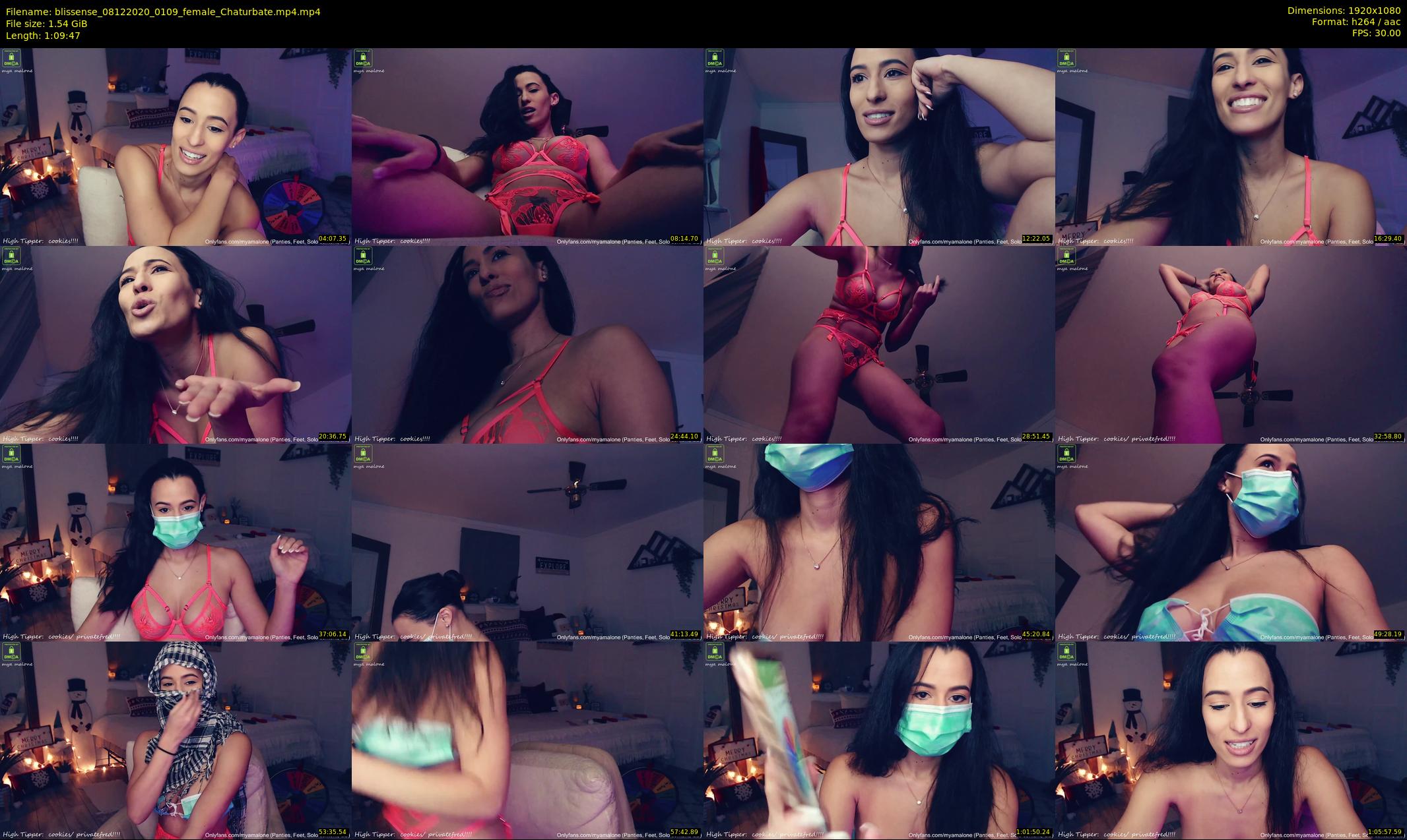 blissense — 70 minute Chaturbate female cam show recording, 1080p, Dec 8, 2020