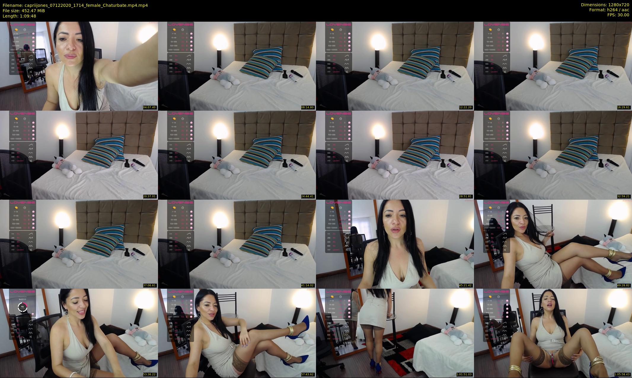 capriijones — 70 minute Chaturbate female cam show recording, 720p, Dec 7, 2020