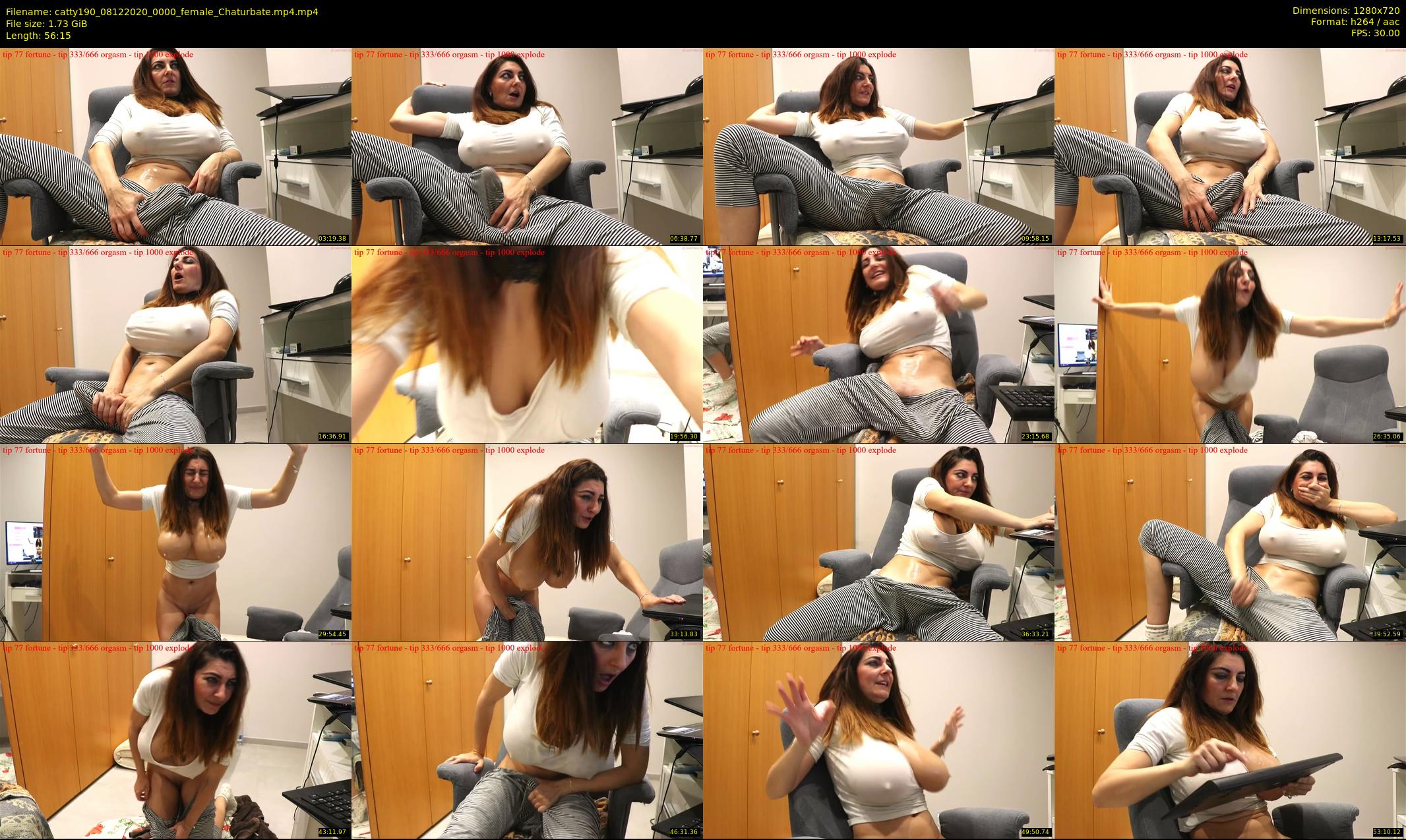 catty190 — 57 minute Chaturbate female cam show recording, 720p, Dec 8, 2020