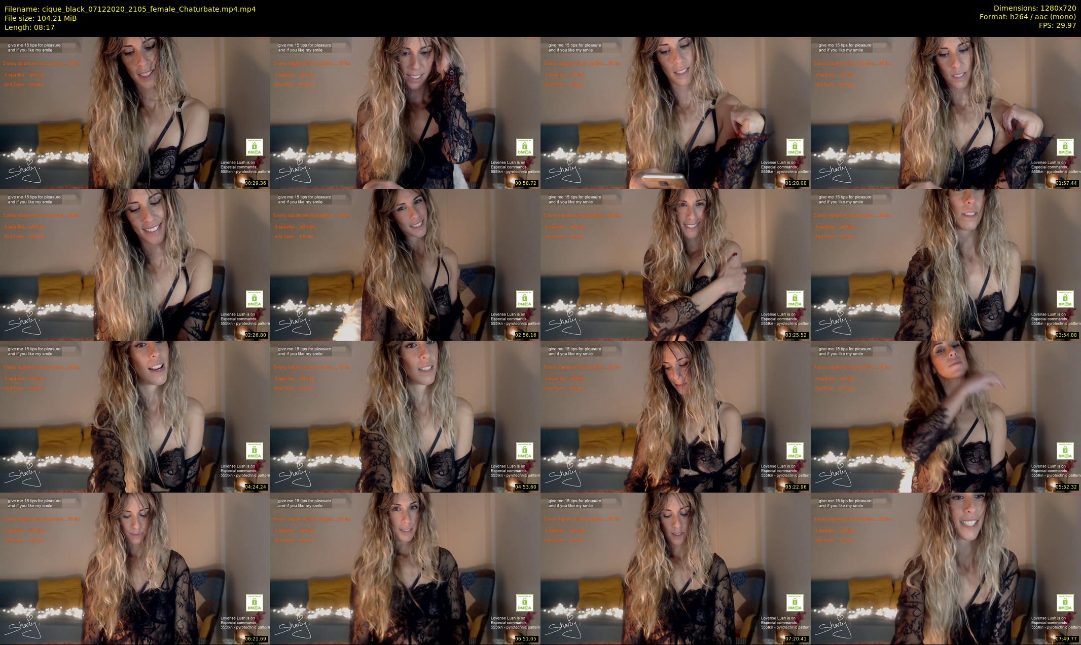 cique_black — 9 minute Chaturbate female cam show recording, 720p, Dec 7, 2020