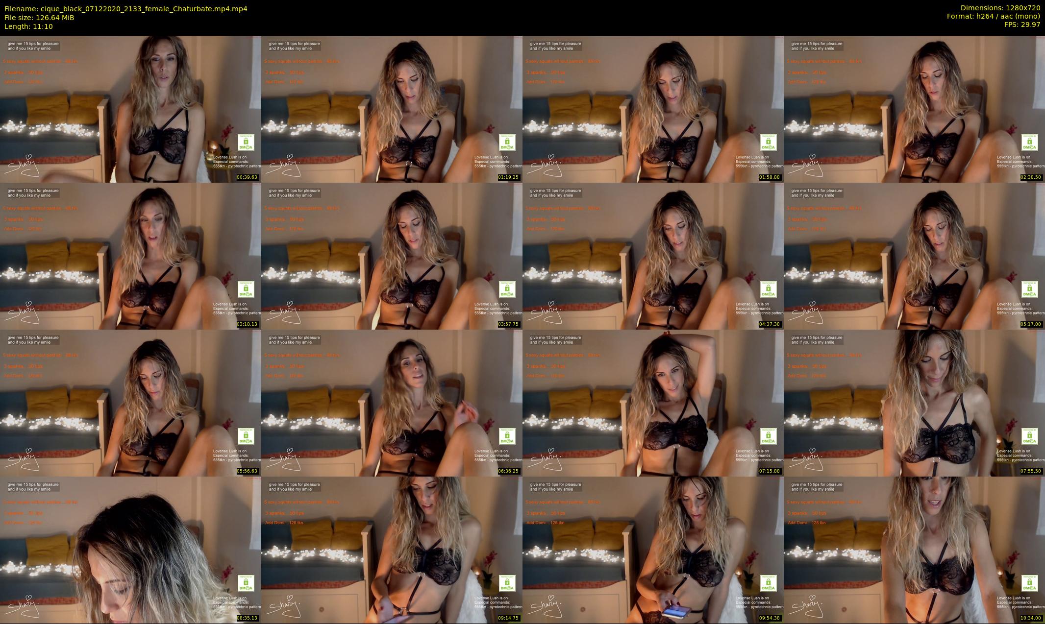 cique_black — 12 minute Chaturbate female cam show recording, 720p, Dec 7, 2020