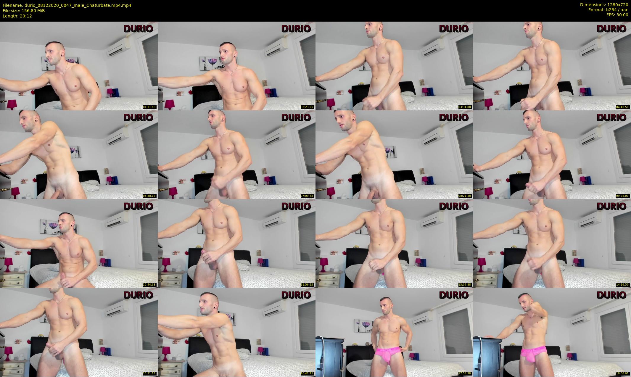 durio — 21 minute Chaturbate male cam show recording, 720p, Dec 8, 2020