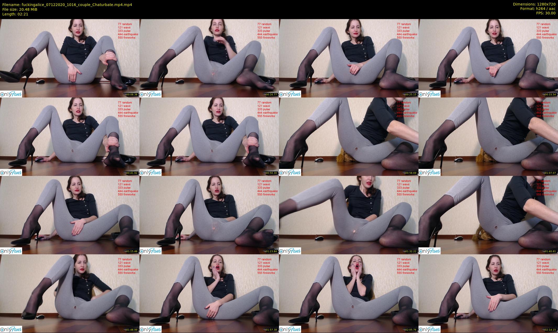 fuckingalice — 3 minute Chaturbate female cam show recording, 720p, Dec 7, 2020