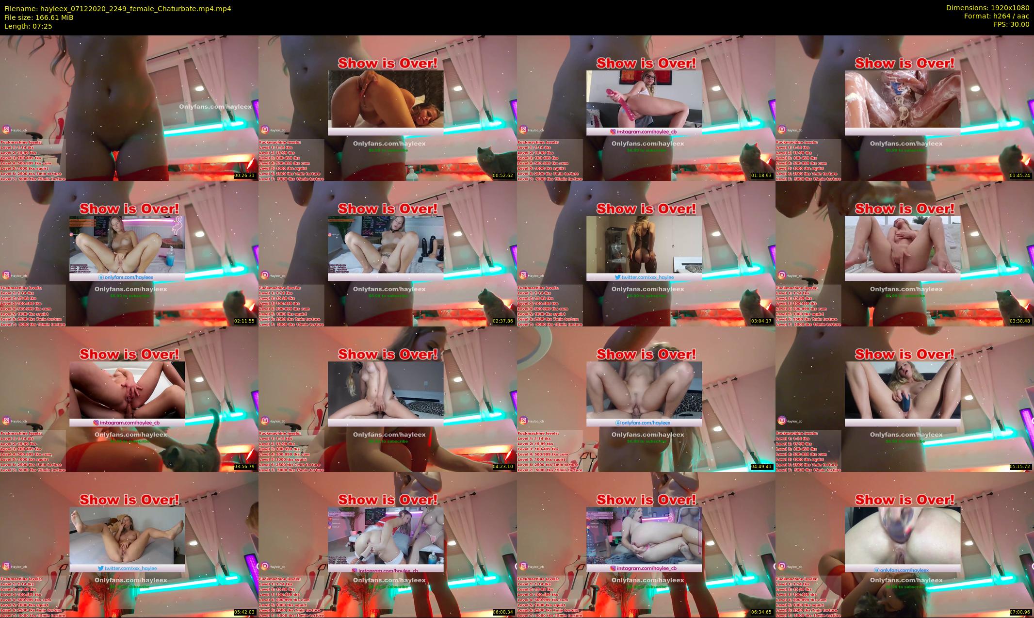 hayleex — 8 minute Chaturbate female cam show recording, 1080p, Dec 7, 2020