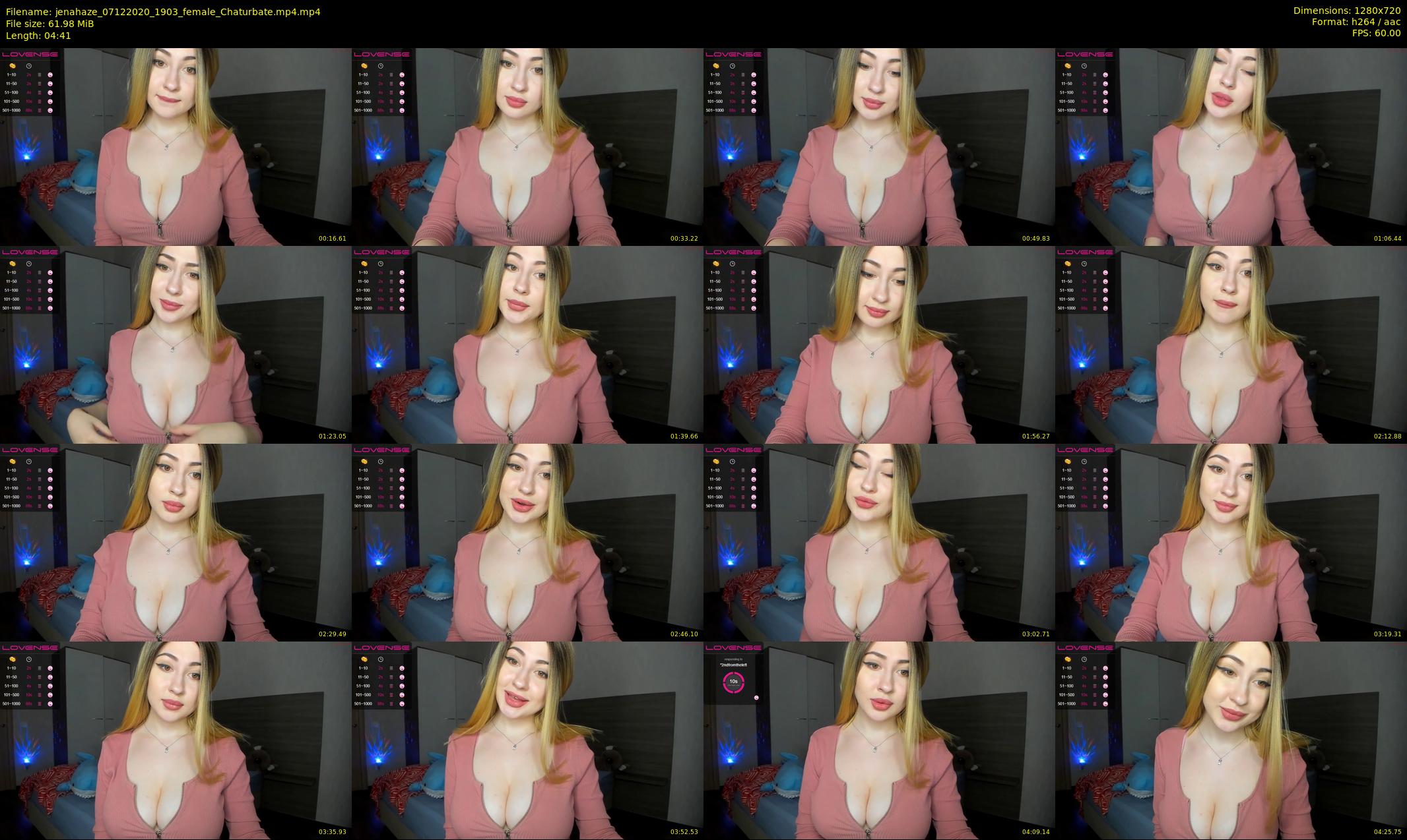 jenahaze — 5 minute Chaturbate female cam show recording, 720p, Dec 7, 2020