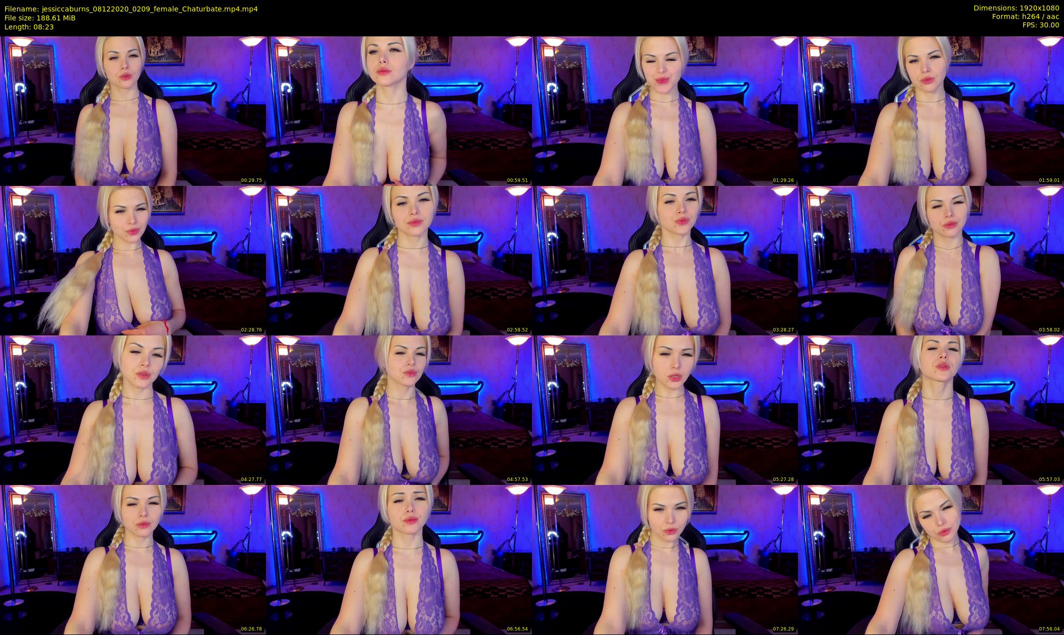 jessiccaburns — 9 minute Chaturbate female cam show recording, 1080p, Dec 8, 2020