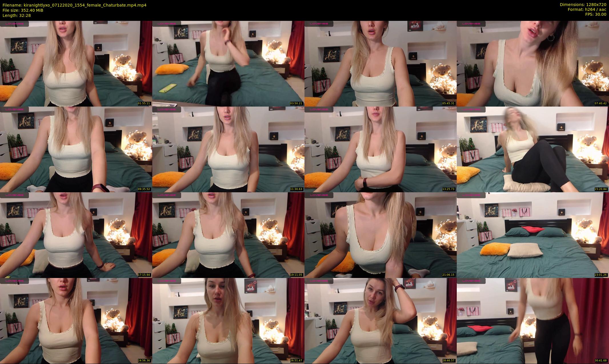 kiranightlyxo — 33 minute Chaturbate female cam show recording, 720p, Dec 7, 2020