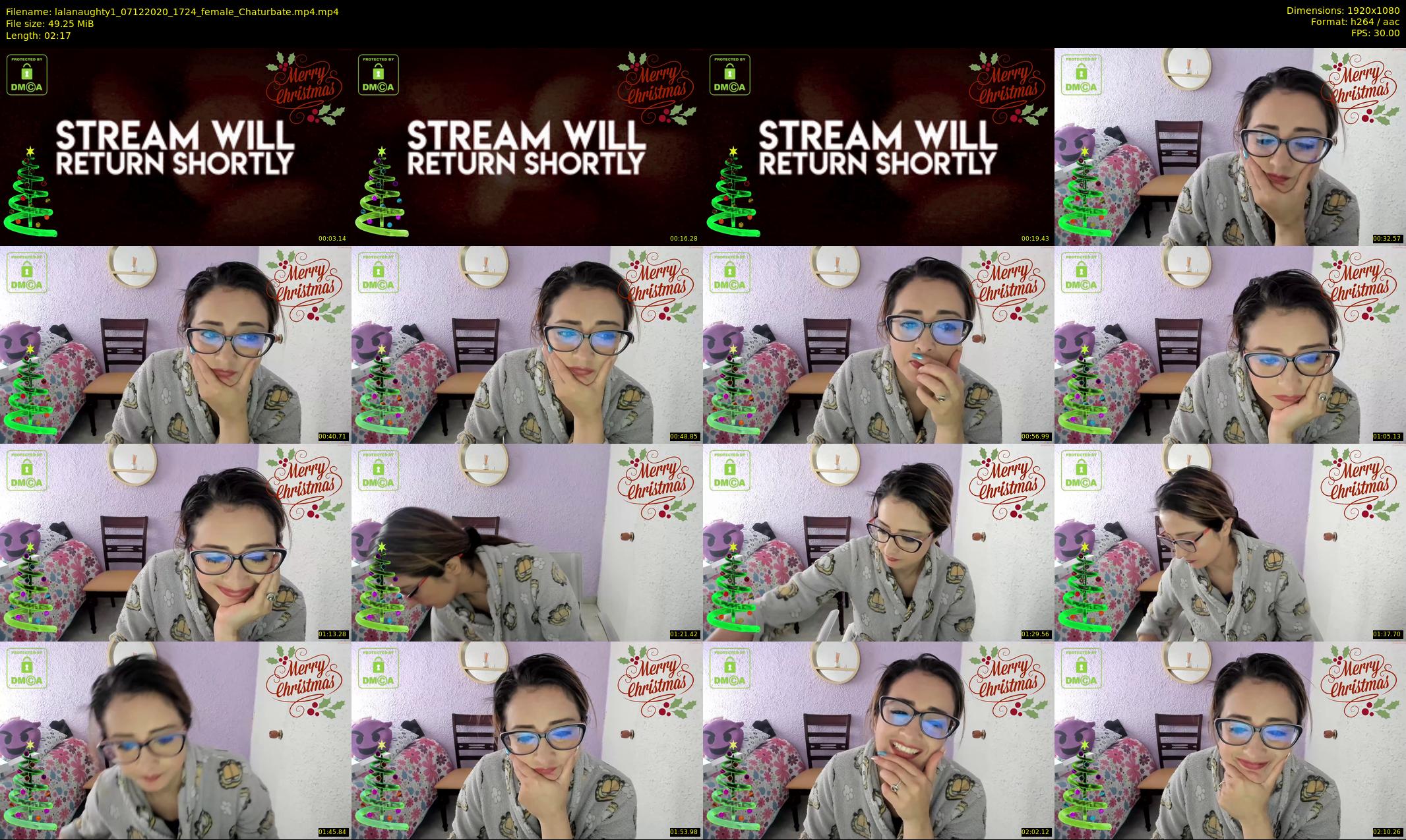 lalanaughty1 — 3 minute Chaturbate female cam show recording, 1080p, Dec 7, 2020