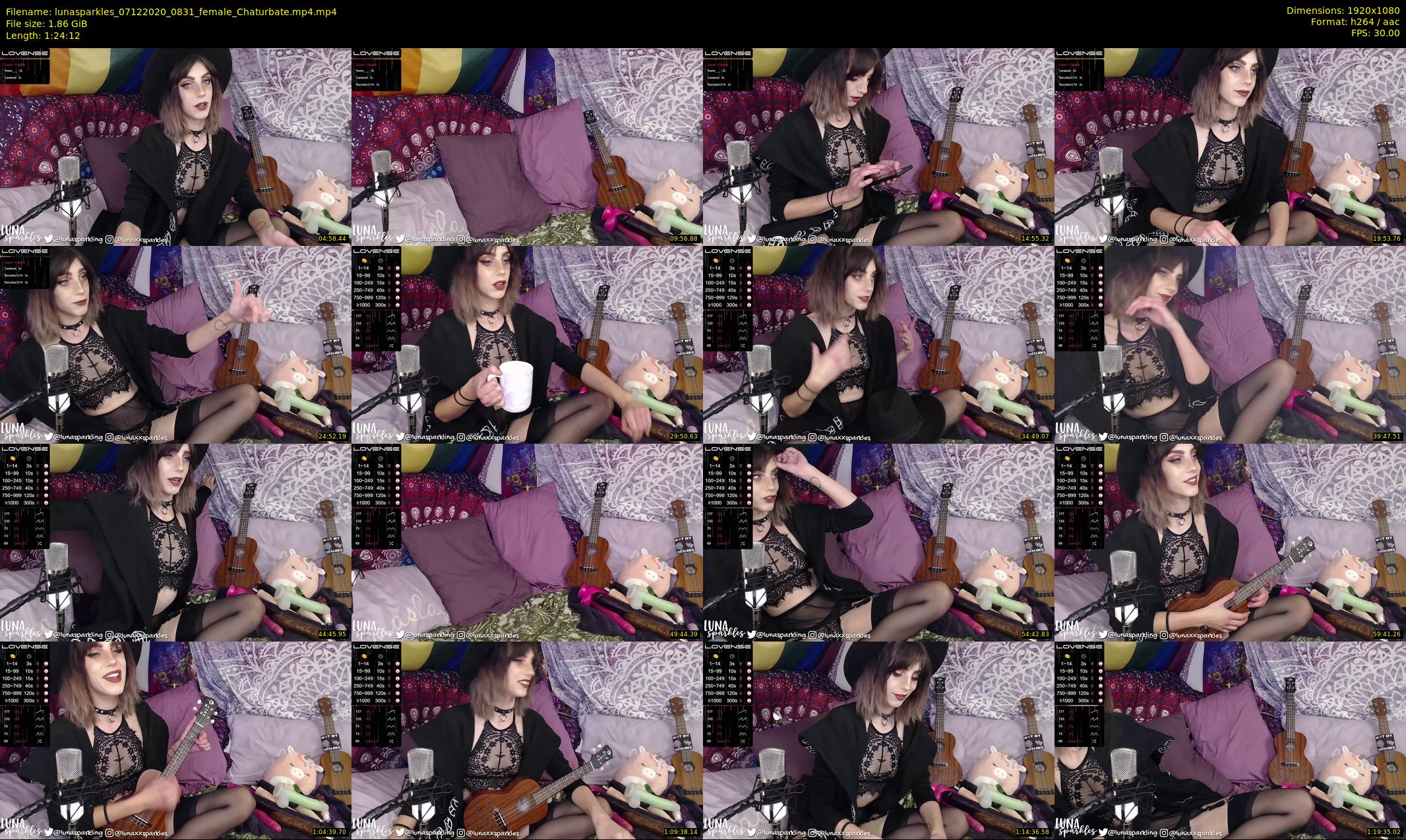 lunasparkles — 85 minute Chaturbate female cam show recording, 1080p, Dec 7, 2020